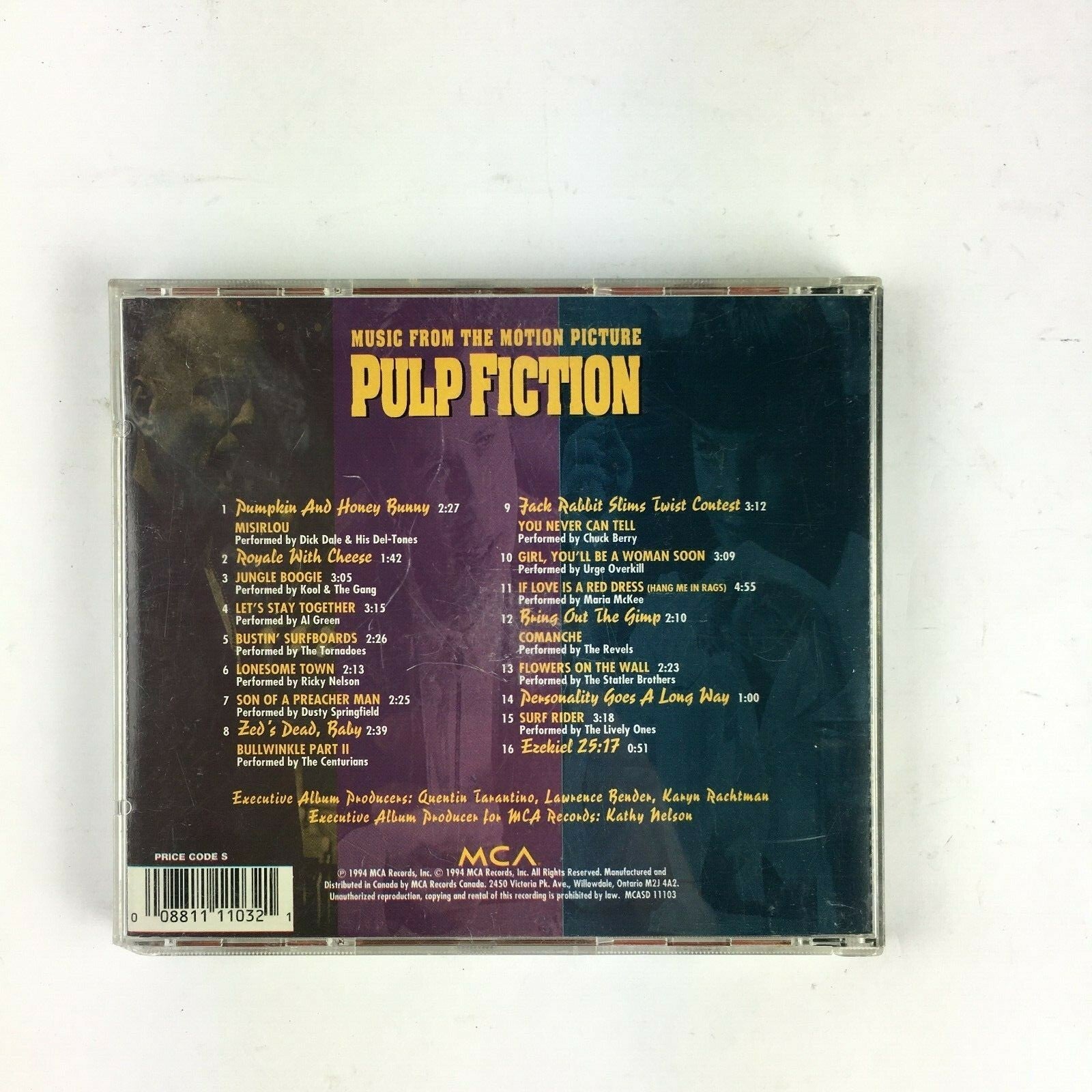 CD Music From The Motion Picture Pulp Fiction A Quentin Tarantino Film