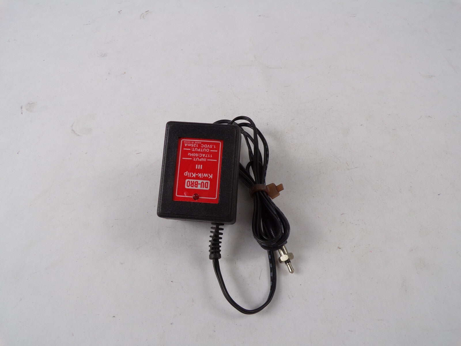 Genuine DU-Bro Kwik-Klip Output 1.5 V 125mA Power Supply Adapter A55