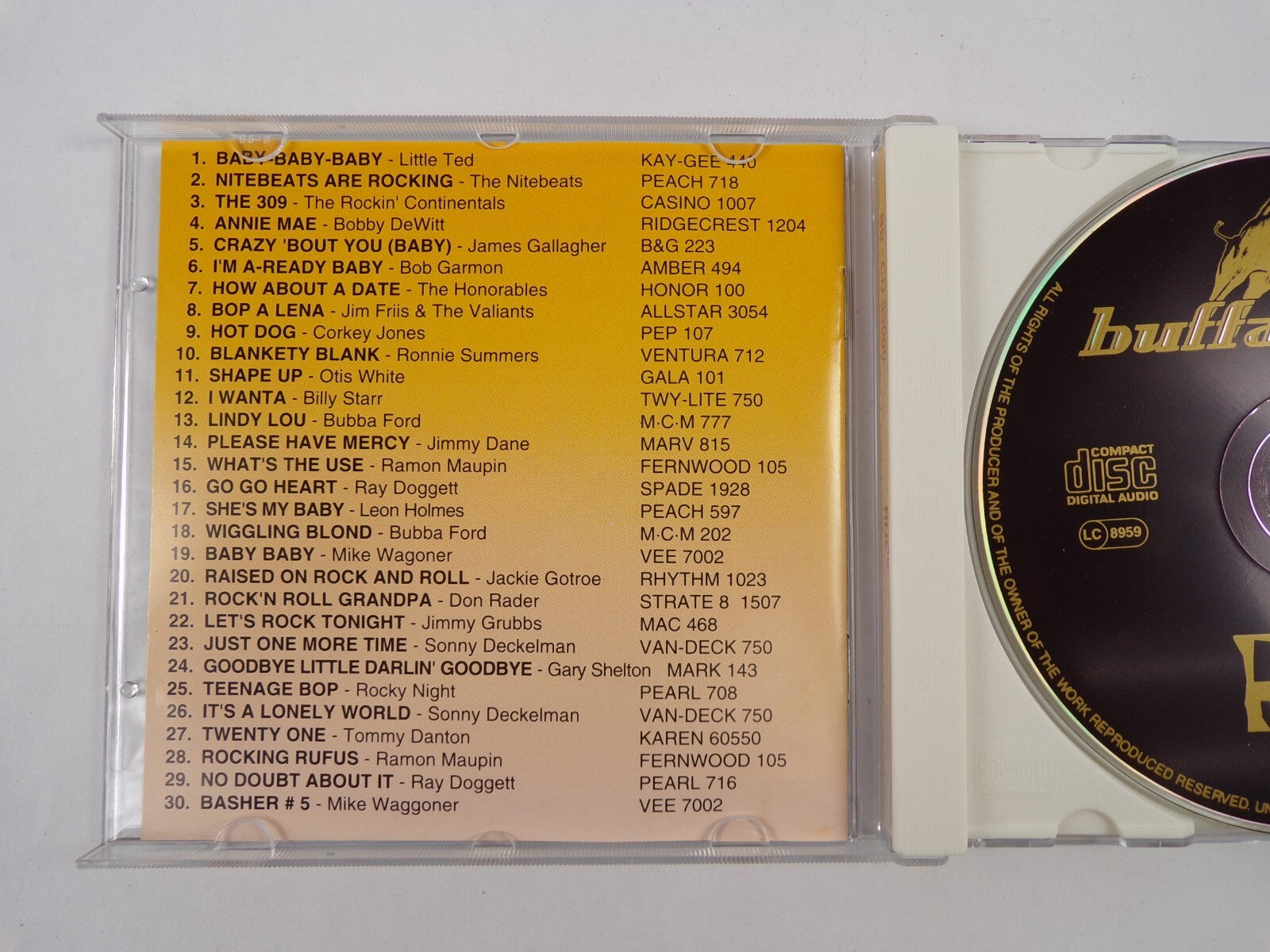 Rock Buffalo Bop Blankety Blank CD #18