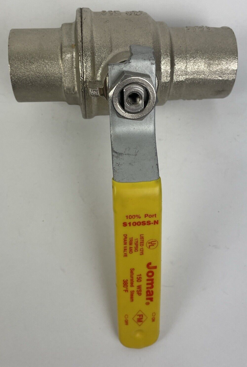 OEM JOMAR 150 WSP Saturated Stream 380 F 100% Port S100SS-N 1" Ball Valve - NEW