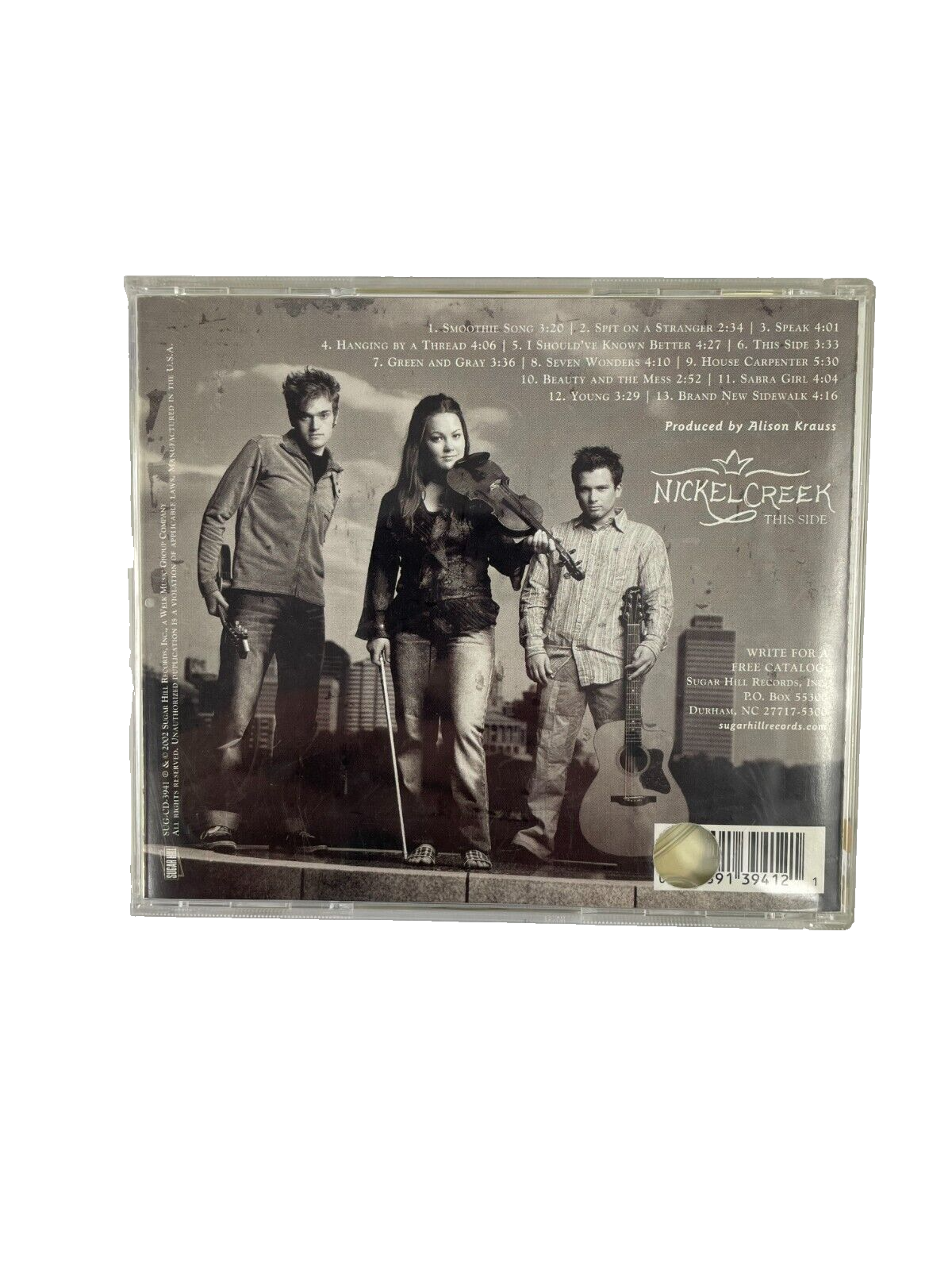 Nickel Creek This Side Smoothie Song Spit On A Stranger Speak This Side #M-N-O