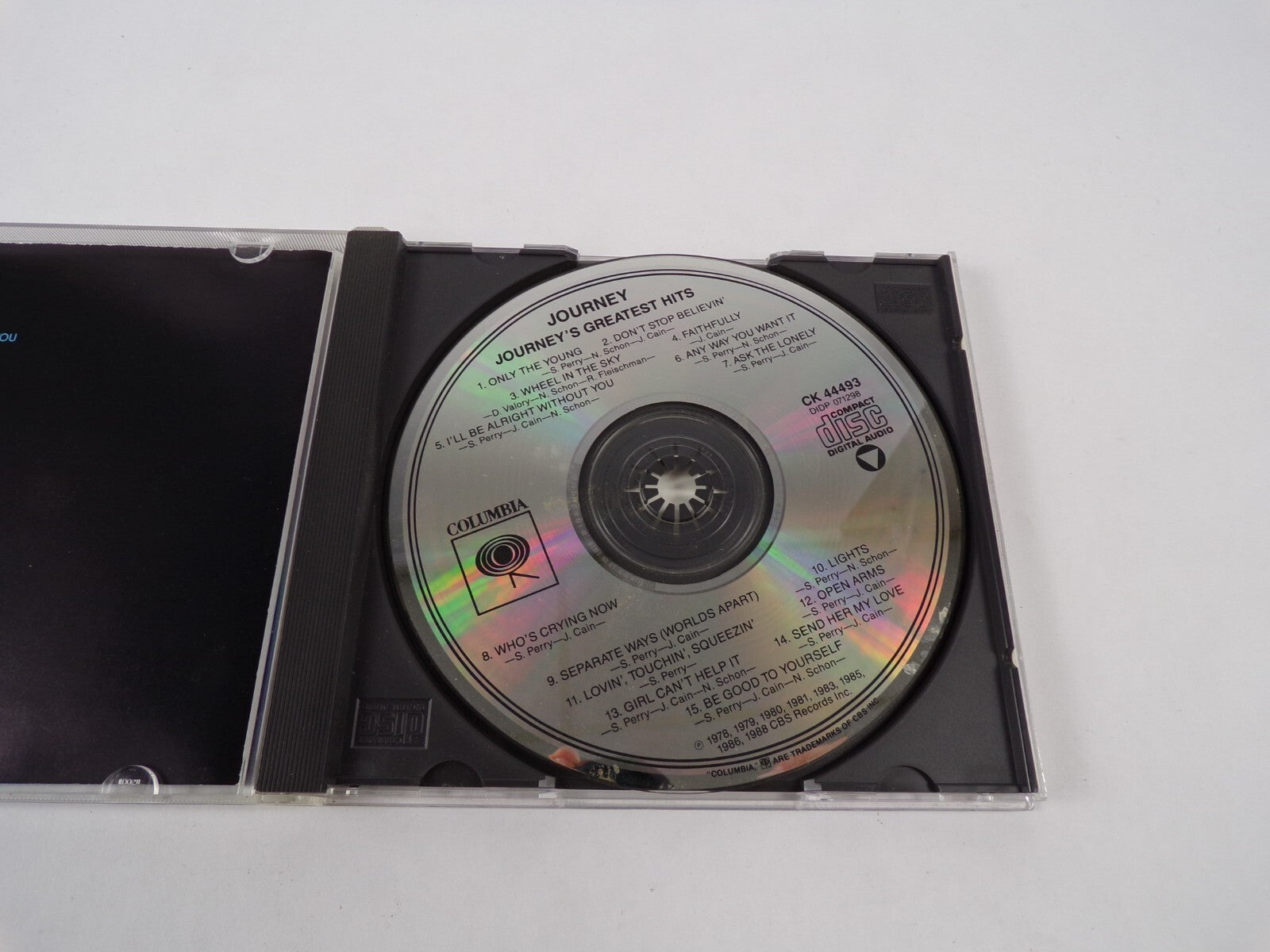 Journey Greatest Hits Only The Young Don't Stop Believin' Wheel In The Sky CD#12