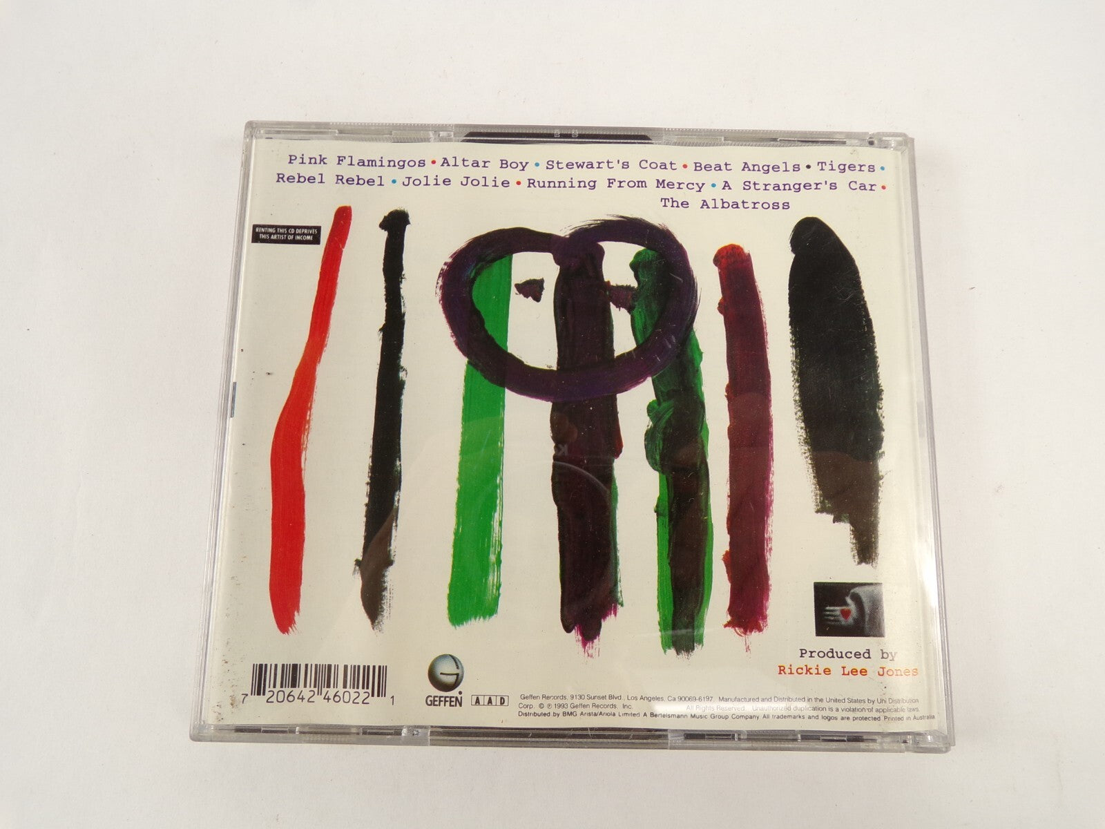 Rickie Lee Jones Traffic From Paradise Pink Flamingos Altar Boy CD#46