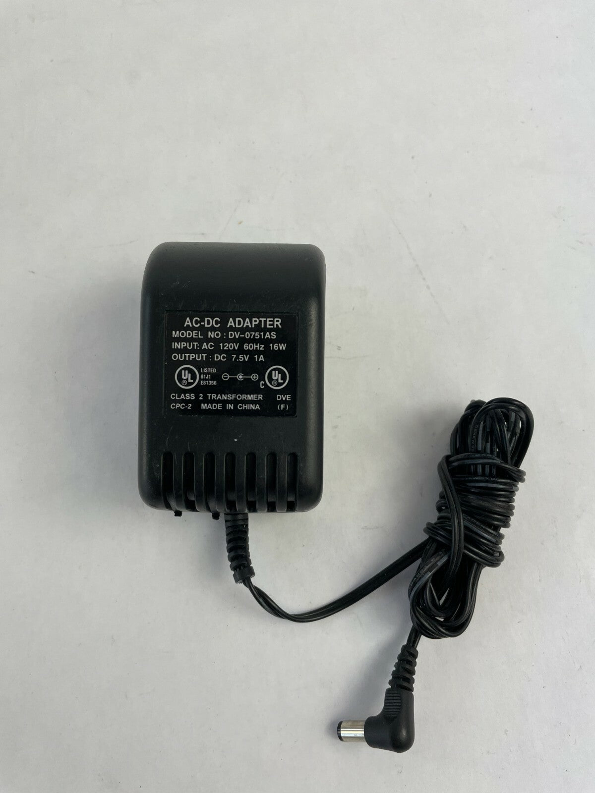 Genuine Ac-Dc Adapter DV-0751AS Output 7.5 V 1 A Power Supply Adapter A70