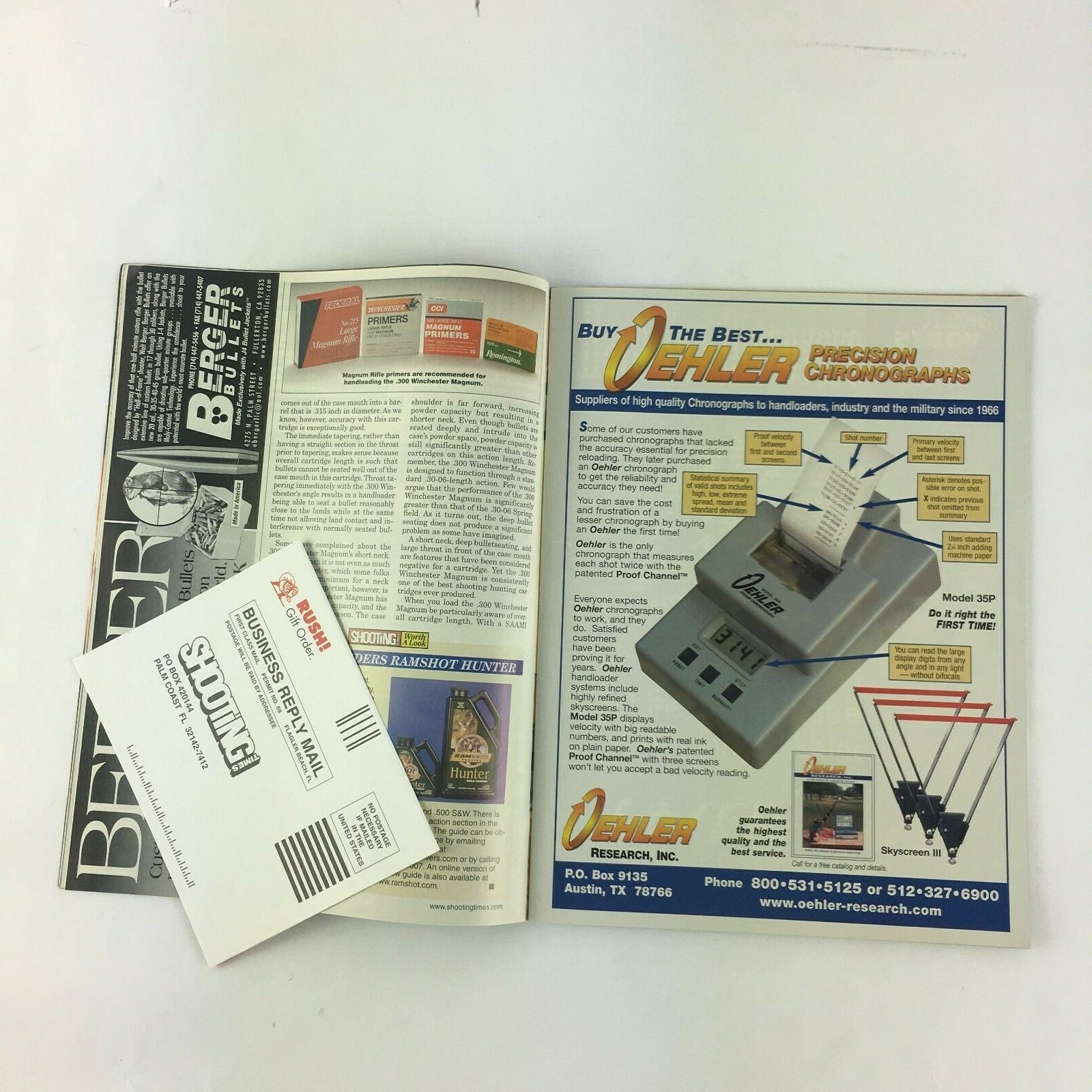 January 2004 Shooting Times Magazine ST Shoots The .45 GAP Handguns Rifles Ammo