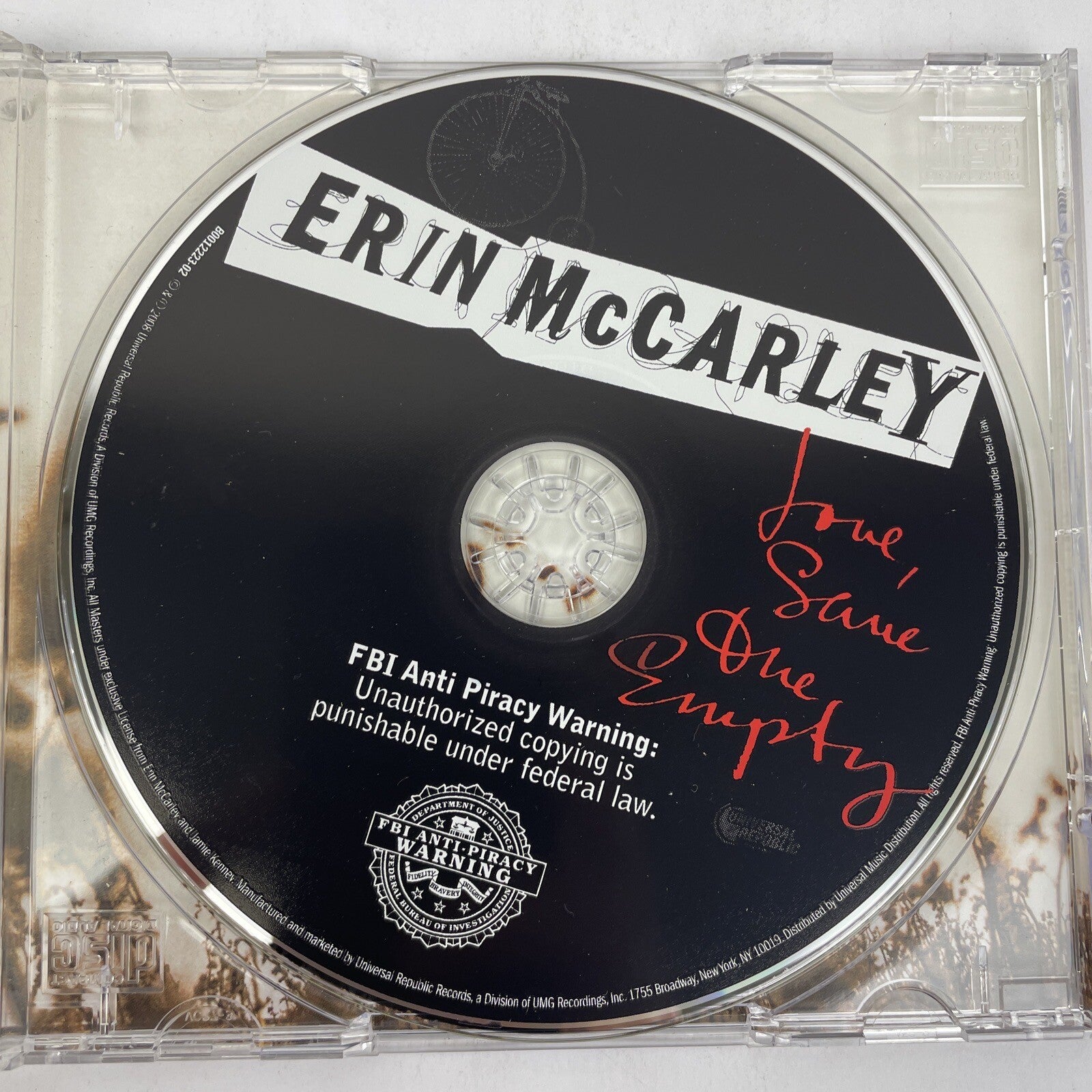 Love, Save the Empty by Erin McCarley (CD, Feb-2009, Universal Republic) M