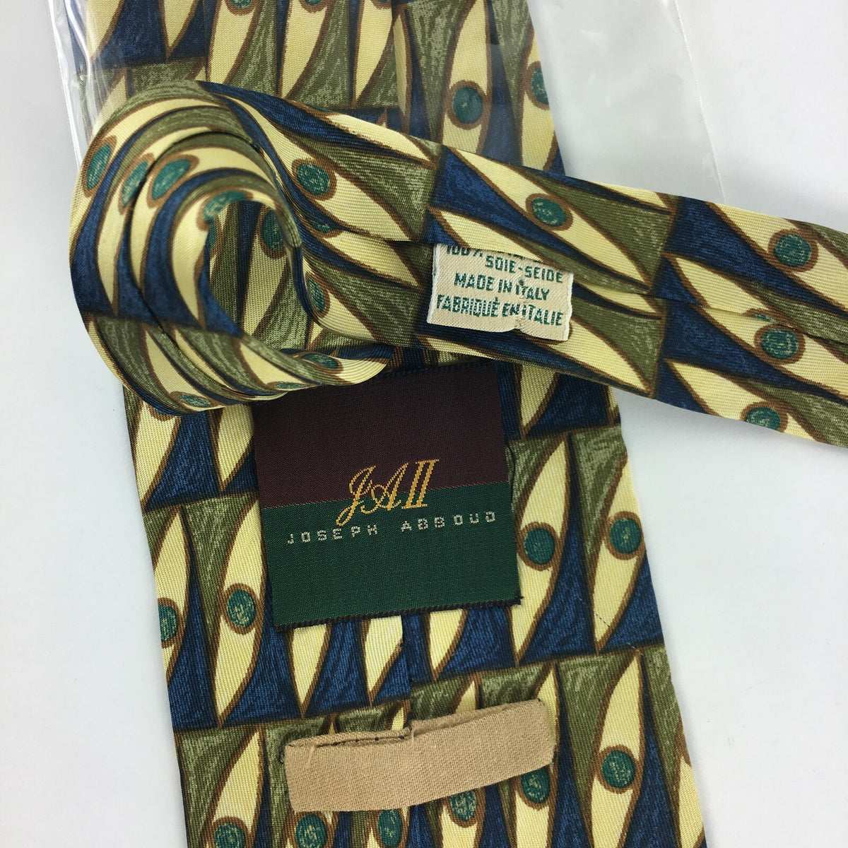 Genuine Joseph Abboud Italy Handmade Stylish Formal/Casual Tie Multi Coloured