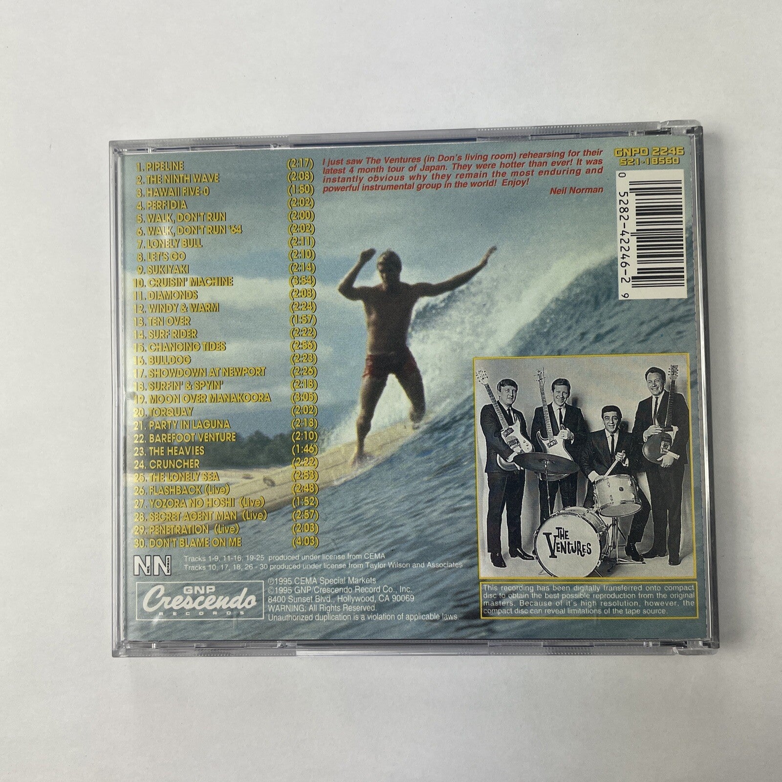The Ventures - Surfing (CD, Oct-1995, GNP/Crescendo) #17