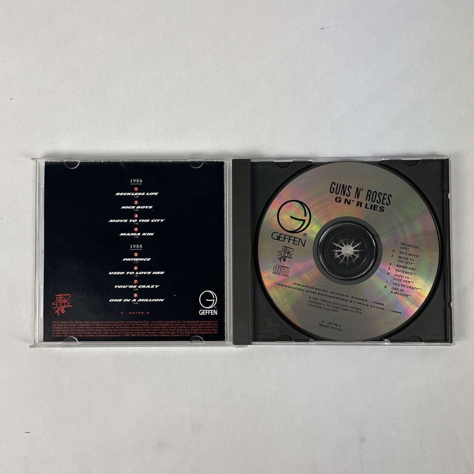 Guns N' Roses - G N'R Lies CD (Geffen Records) #28