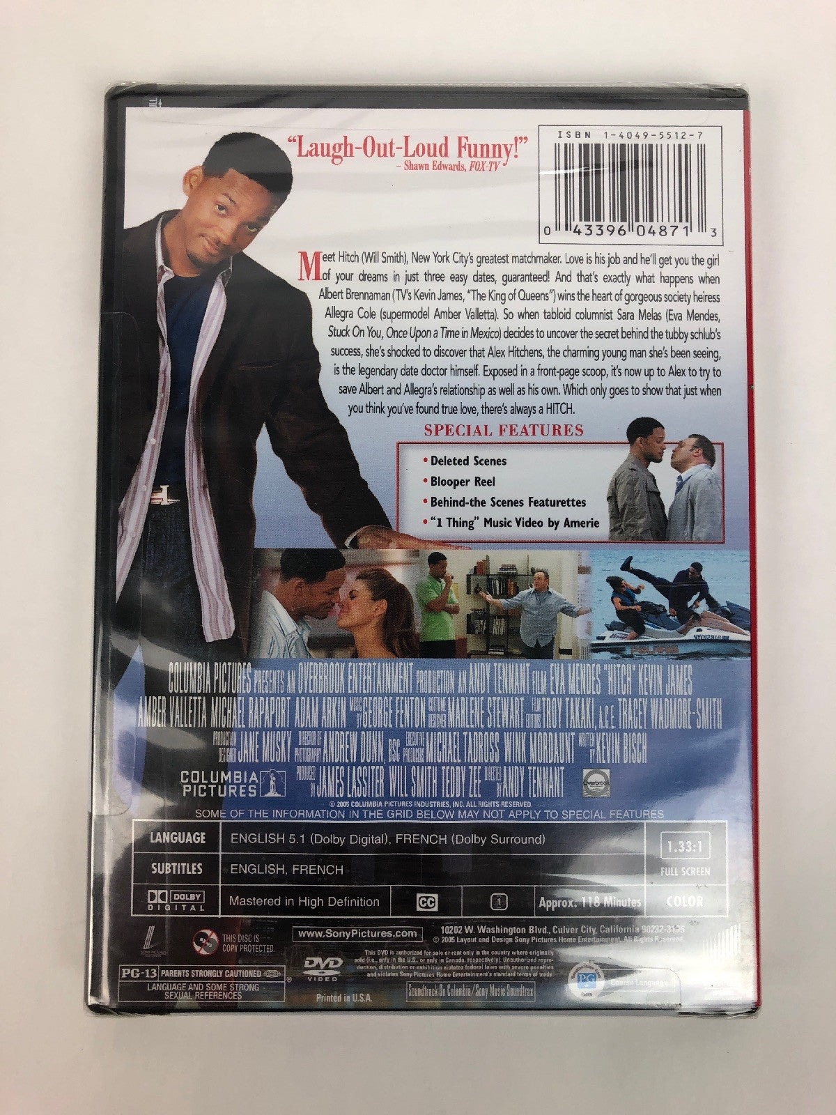 New DVD Hitch (Fullscreen Edition), , Will Smith, Eva Mendes, Kevin James (III),