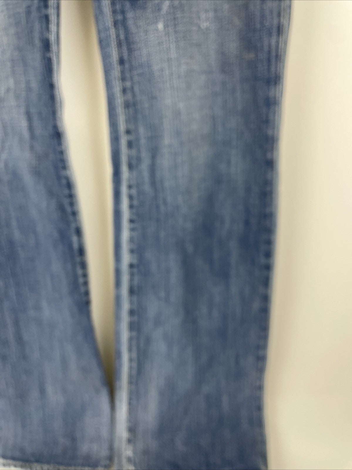 Goldsign Pants Women Sz 26 Blue Denim Jeans Flared Light Wash Low Rise Y2K
