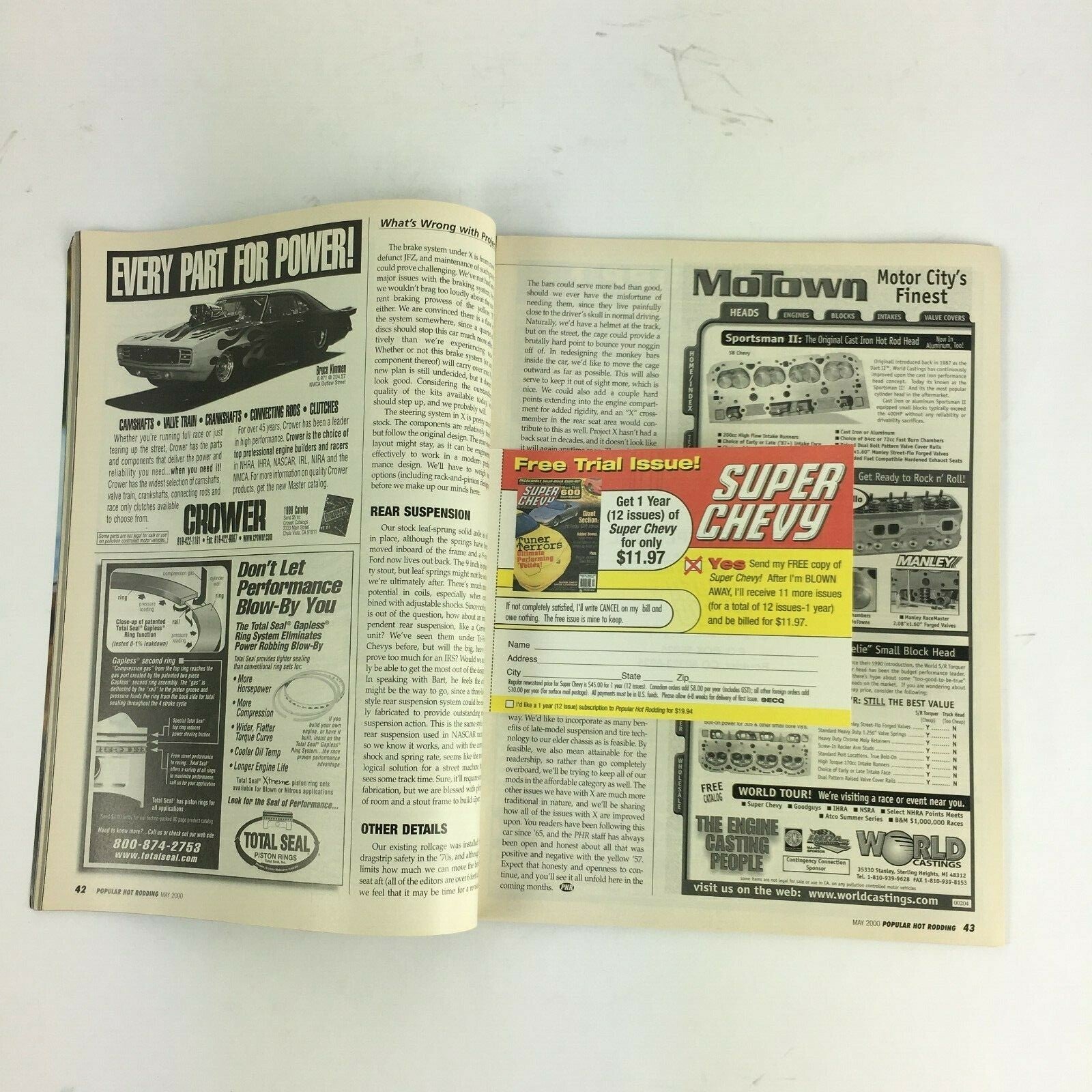 May 2000 Hot Rodding Magazine Super Snake New Viper Debuts At Detroit Auto Show