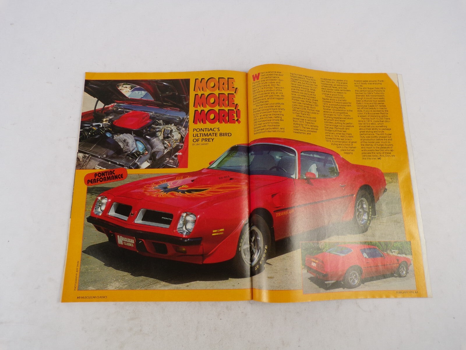 October 1993 Muscle Car Firebird Performance Chevy z/28 Vs. Boss 302 Hemi Resto