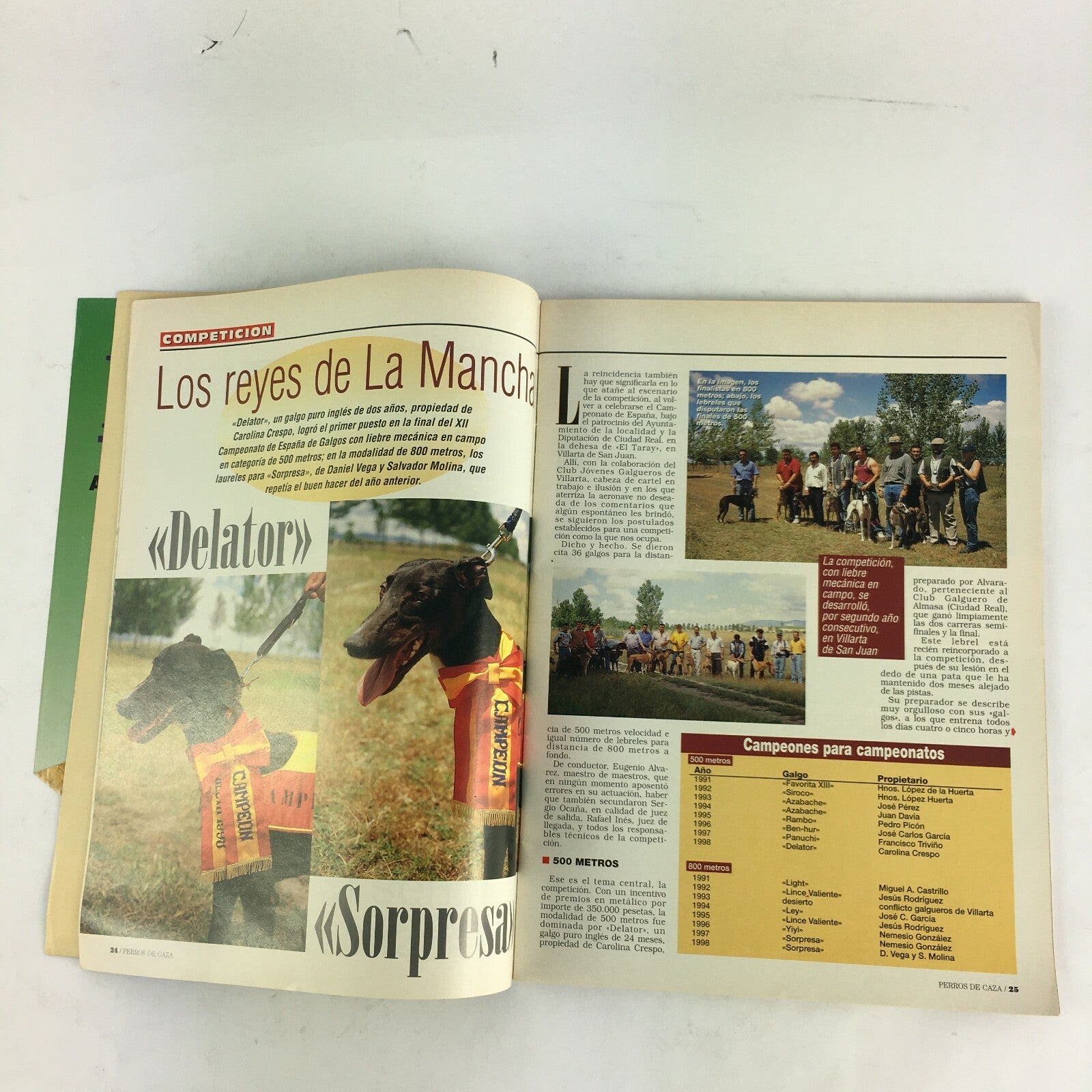 Agosto 1998 Perros Magazine Escopeta y Perdiguero un buen equipo Retrato del