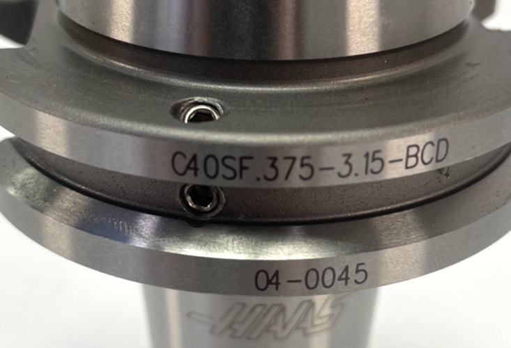 HAAS C40SF .375" x 3.15" Shrink Fit Tool Holder BCD 04-0045 25k RPM G2.5 CAT40