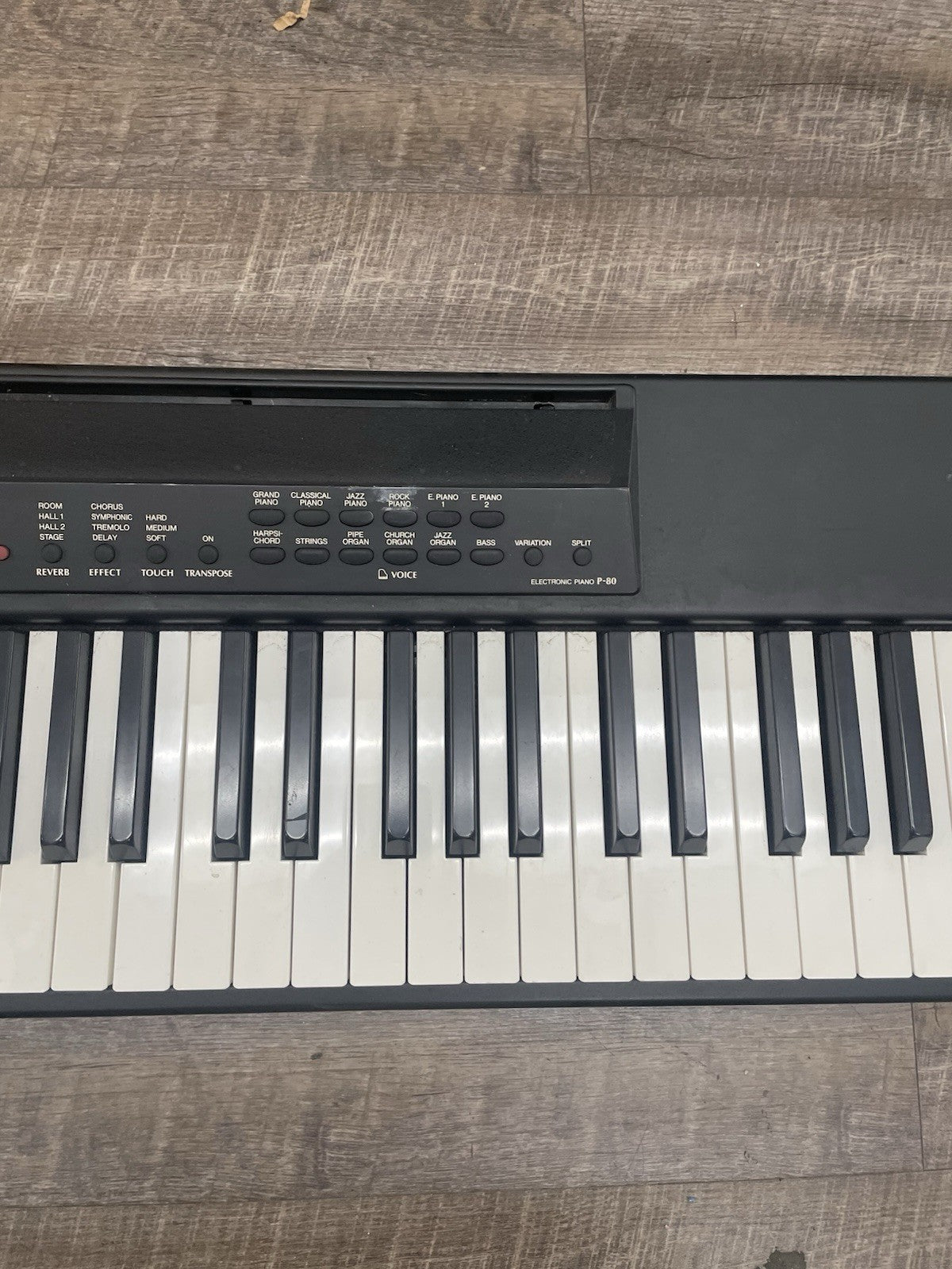 YAMAHA P-80 Electronic Piano Keyboard 88 key Black UNTESTED