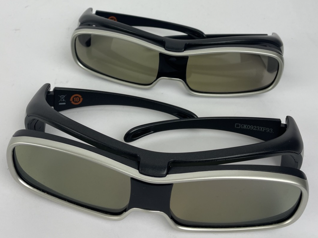 Lot of 2 Pairs Panasonic TY-EW3D10 3D Full HD Glasses