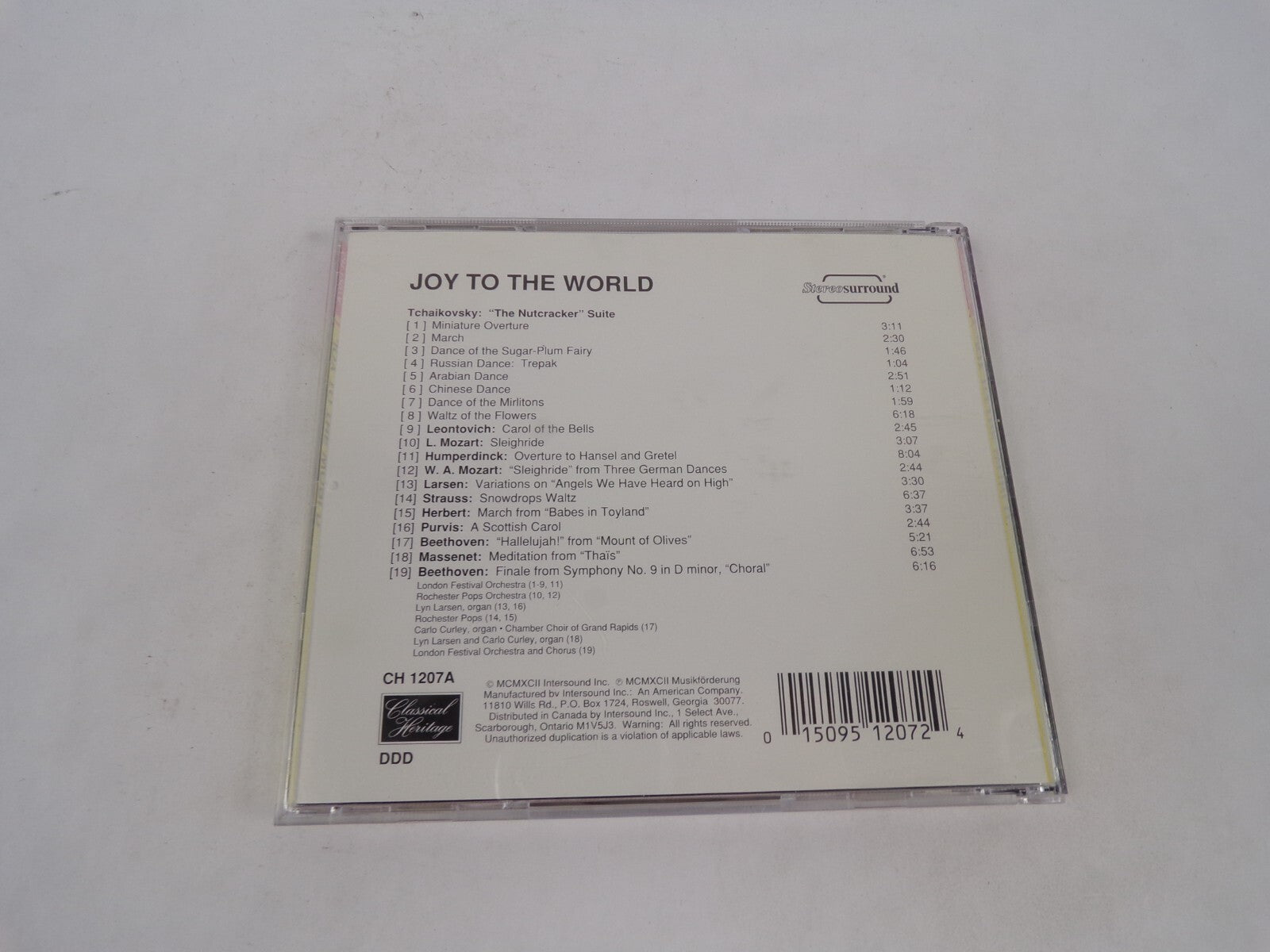 Joy To The World A Nuteracker Christmas Miniature Overture March Dance Of CD#70