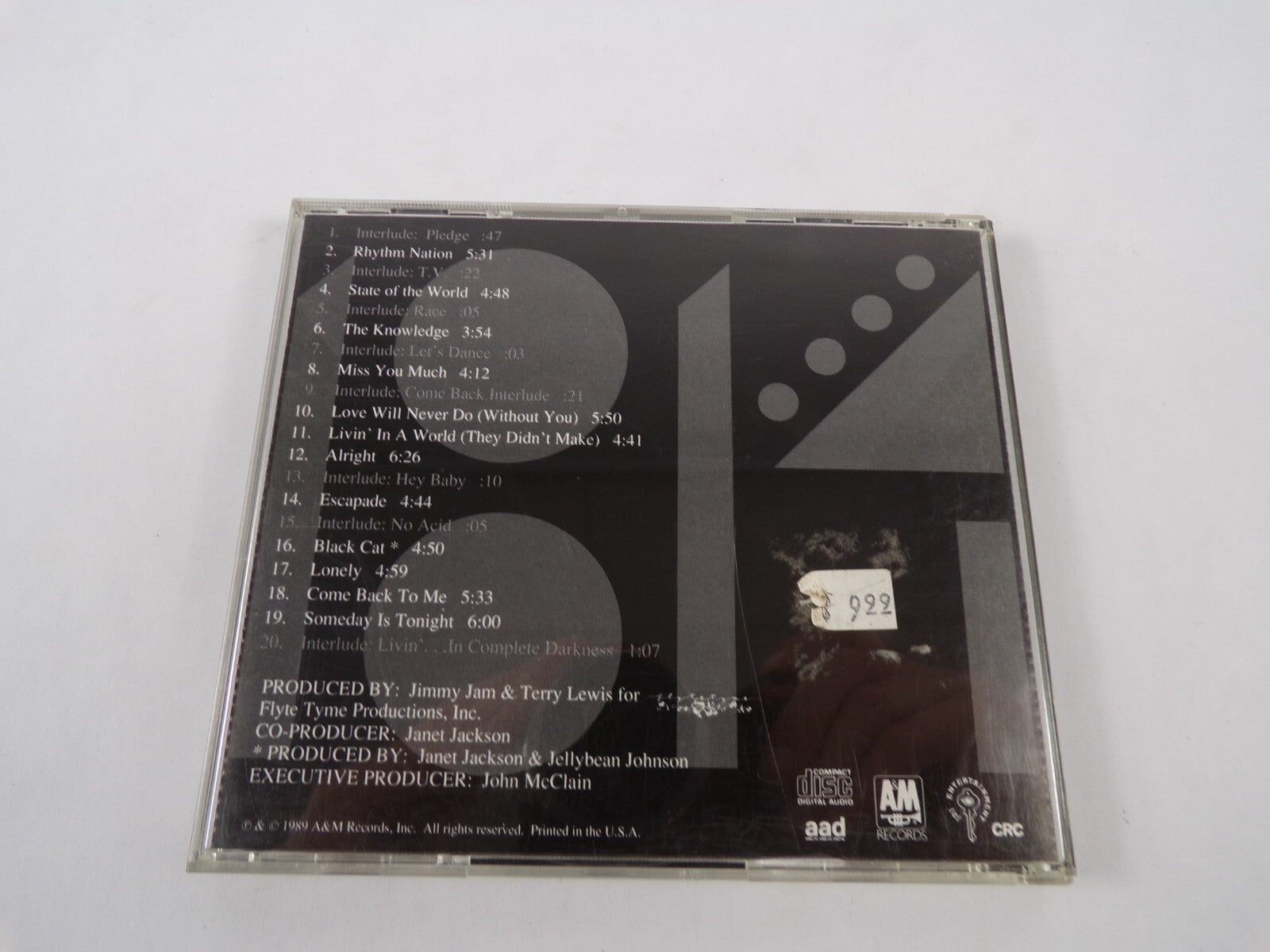 Janet Jackson's Rhythm Nation Interlude Rhythm Nation Interlude State Of CD#59