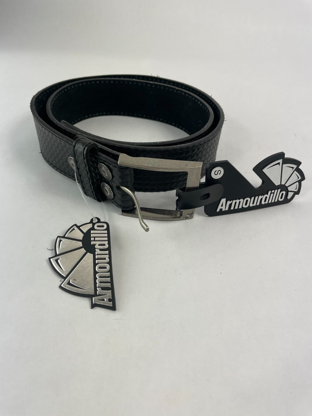 Armourdillo Pyramid Emboss Black S Size Belt