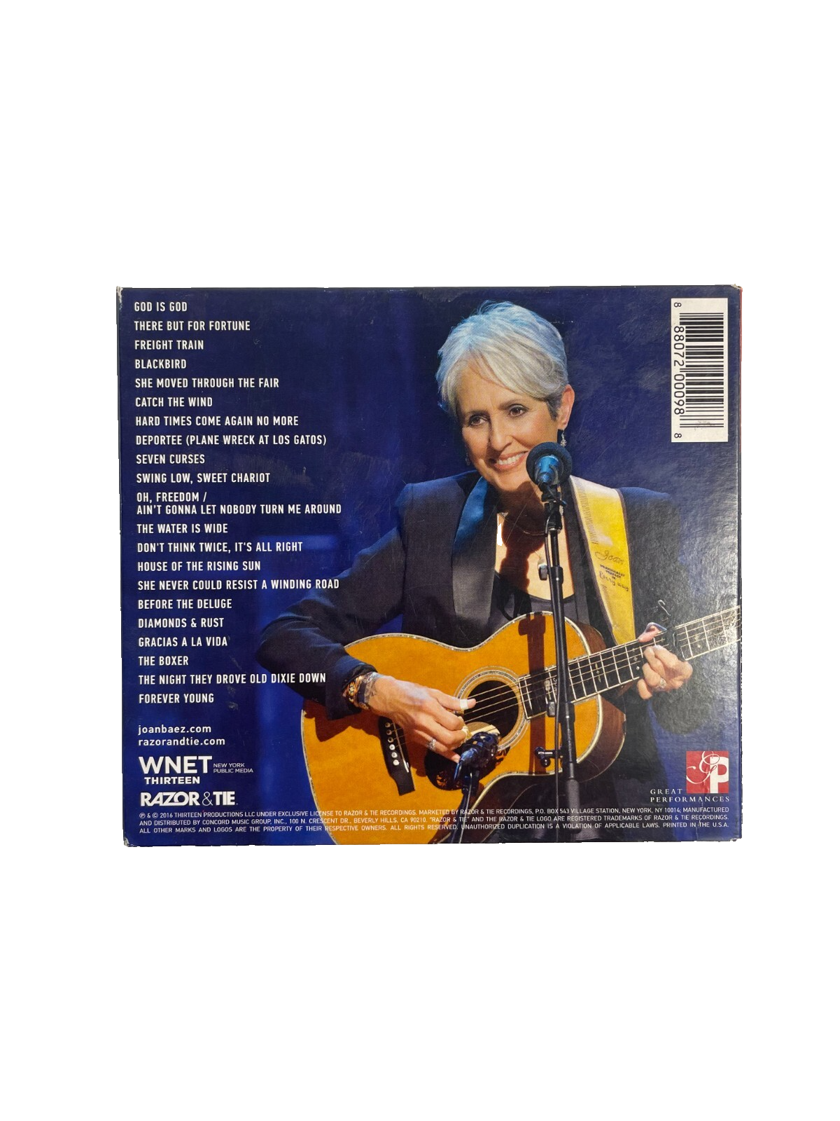 Joan Baez 75th Birthday Celebration God Is God There But For Fortune CD#6