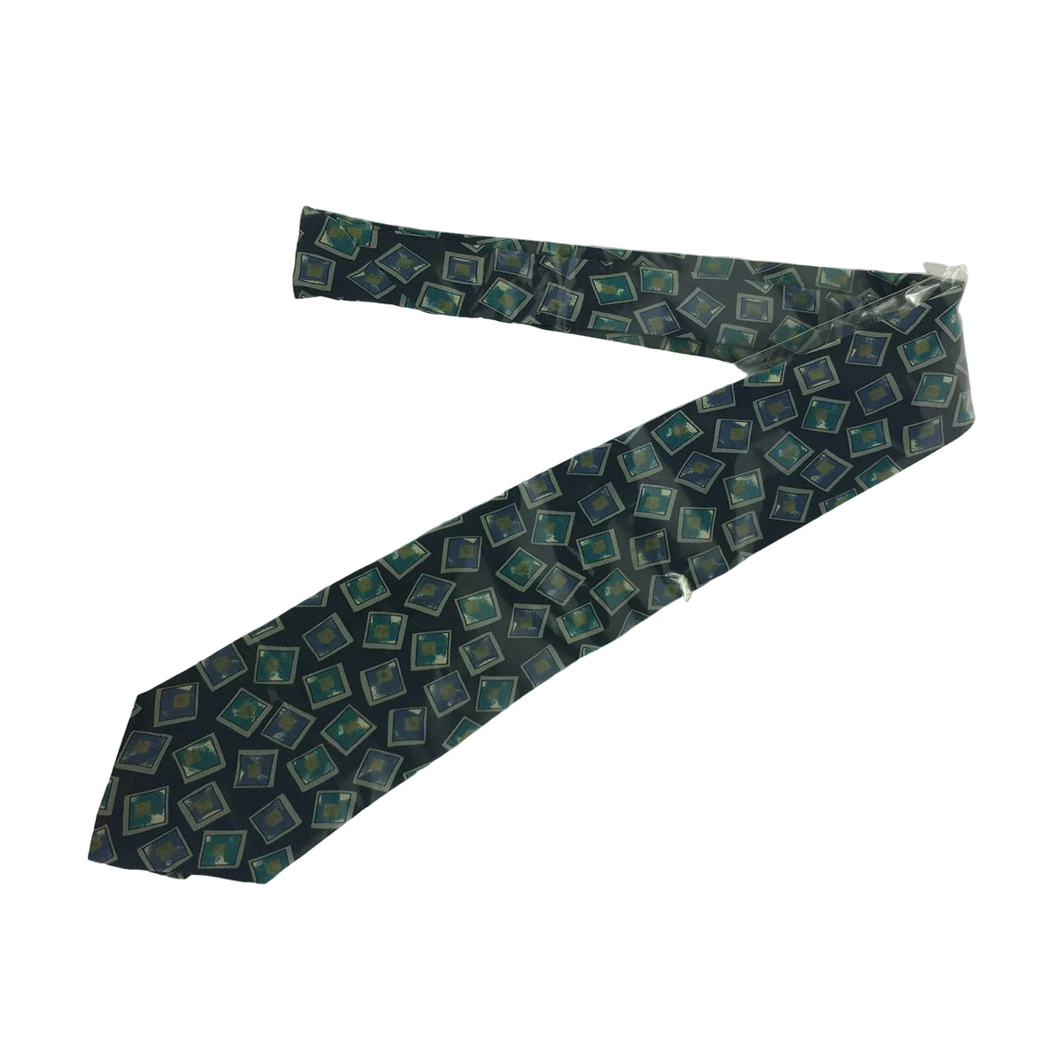 Genuine Efenzo Felini handmade multi-colored 100% silk formal casual tie