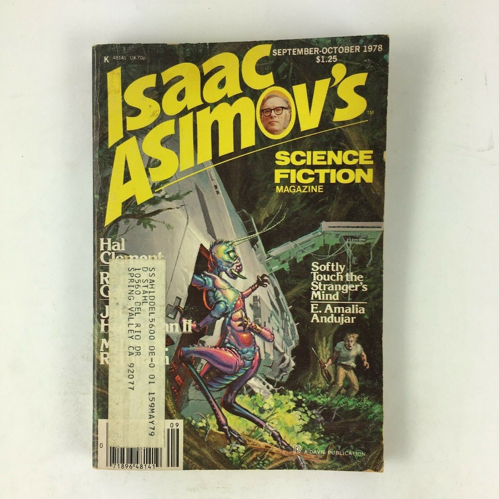 October 1978 Isaac Asimov's Science Fiction Magazine Hal Clement Randall Garrett
