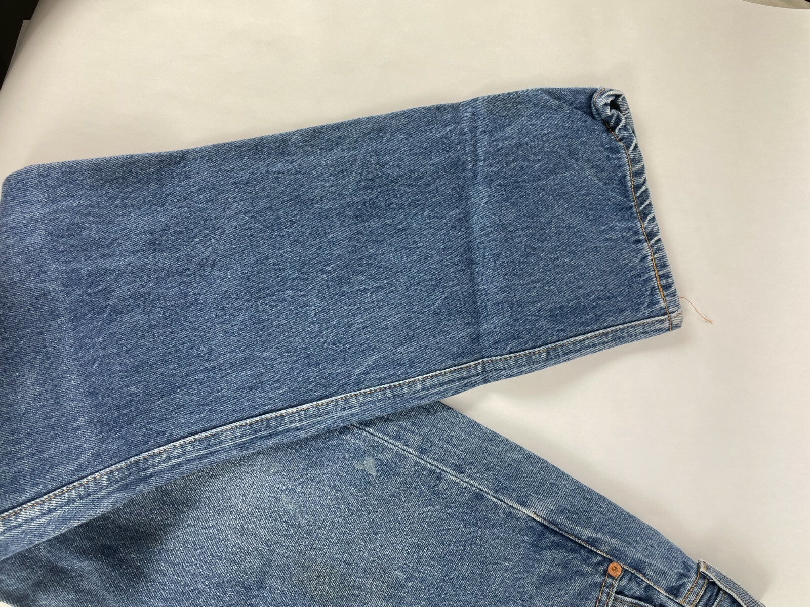 Levi's Men's Light Blue 501 Regular Fit Straight Leg Jeans Size W 32 L 36