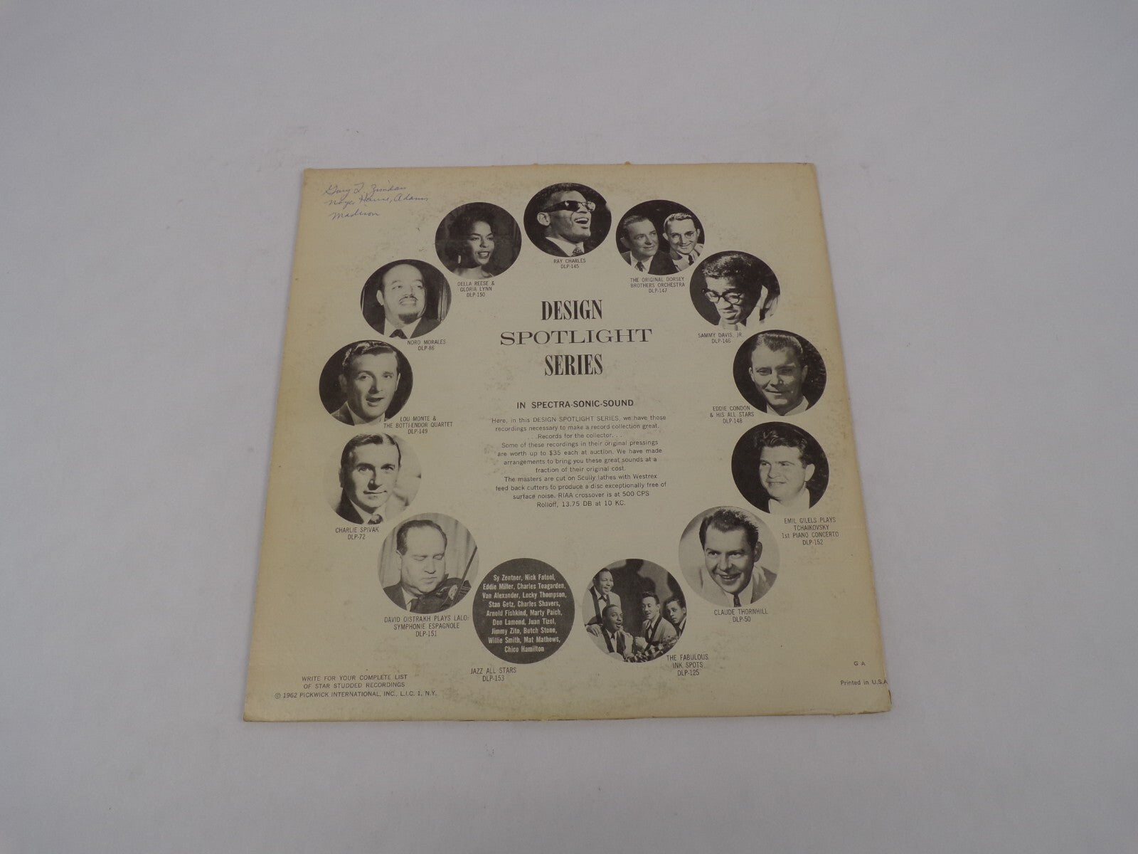 Charlie Parker Stan Getz Wardell Gray And The Angels Swing Vinyl Record