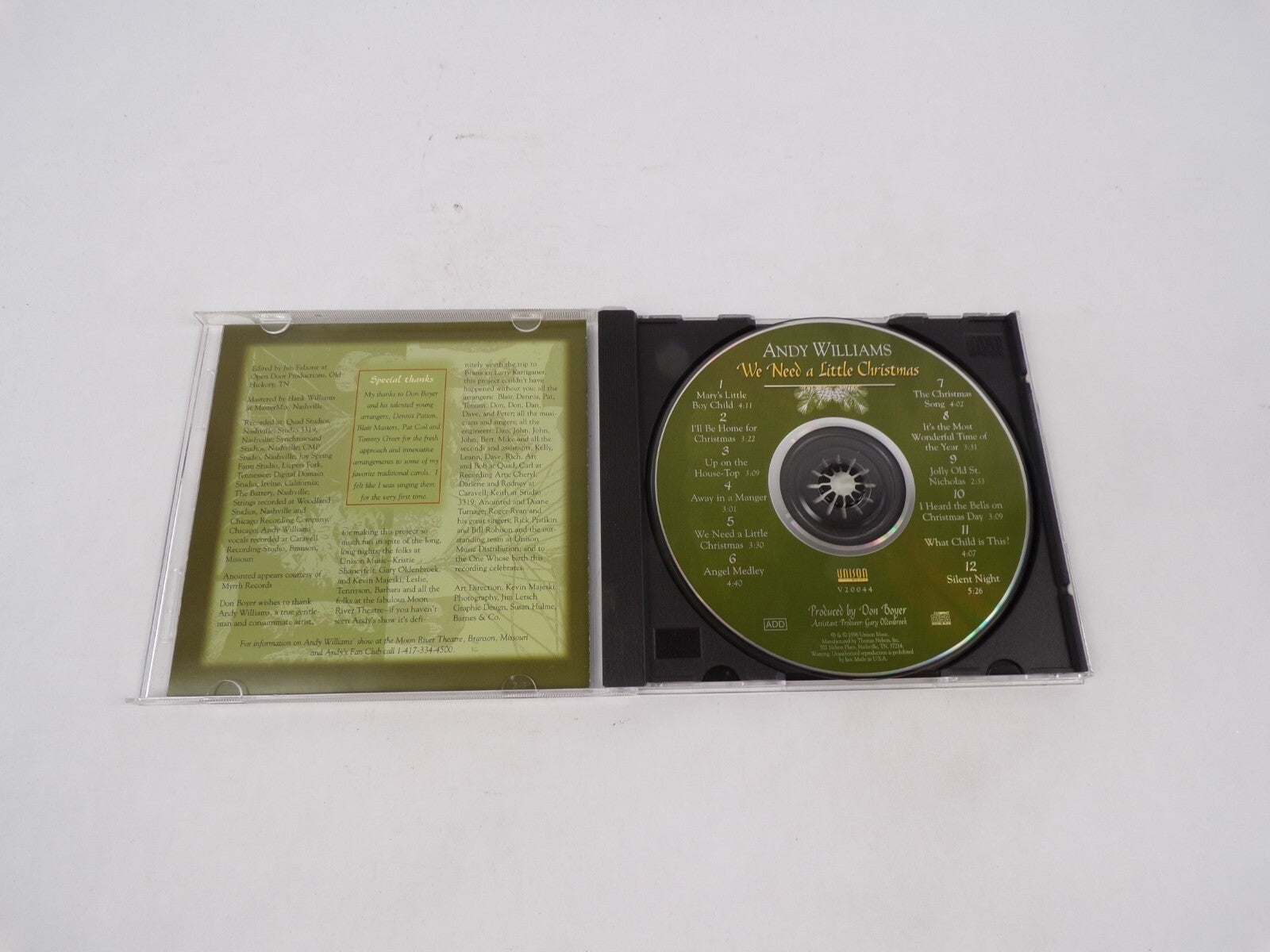 We Need A Little Christmas Andy Williams Mary's Little Boy Child I'll Be CD#68