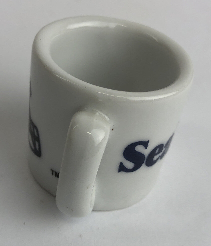 Vintage NFL Mini Coffee Cup Mug Seattle Seahawks1.25" Collectible Miniature