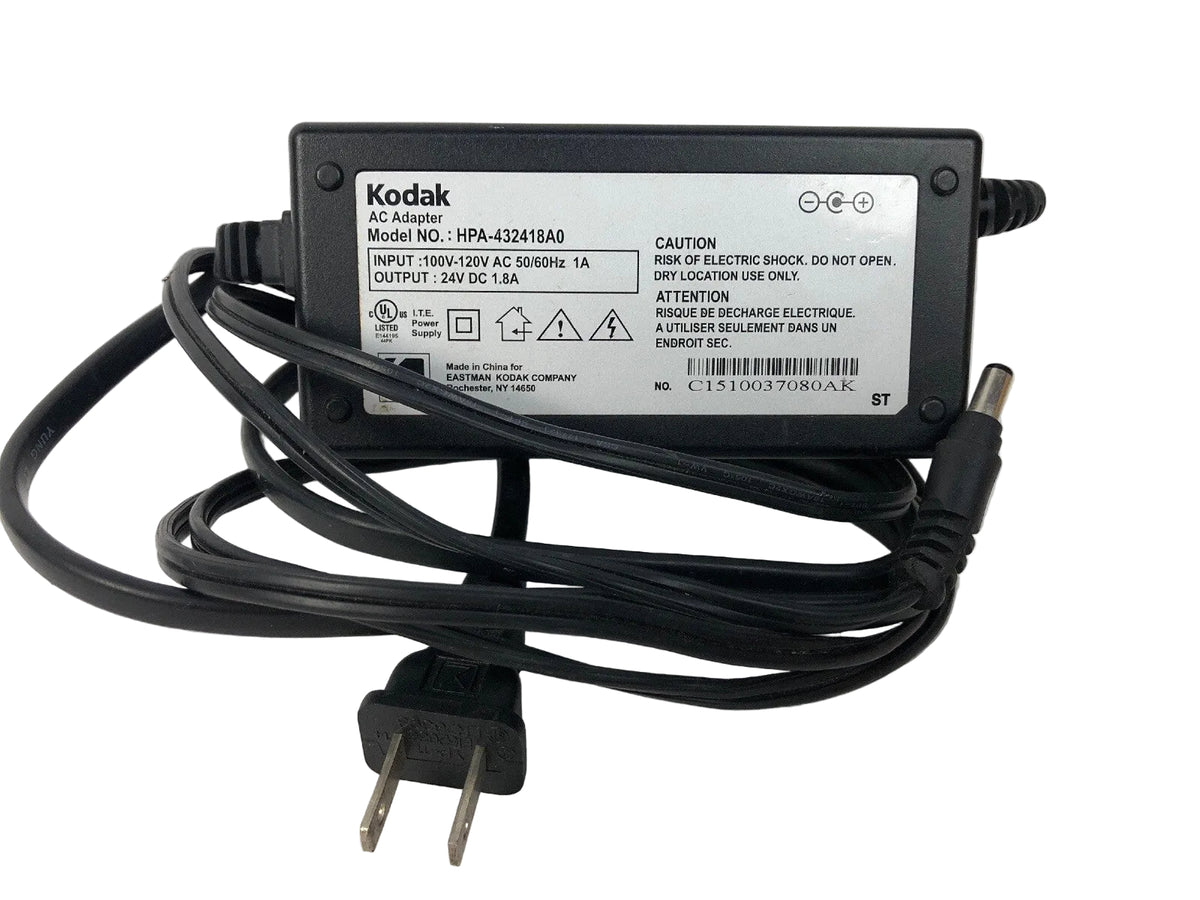 Kodak HPA-432418A0 24V 1.8A AC Adapter Power Supply Cord OEM - FSTSHP