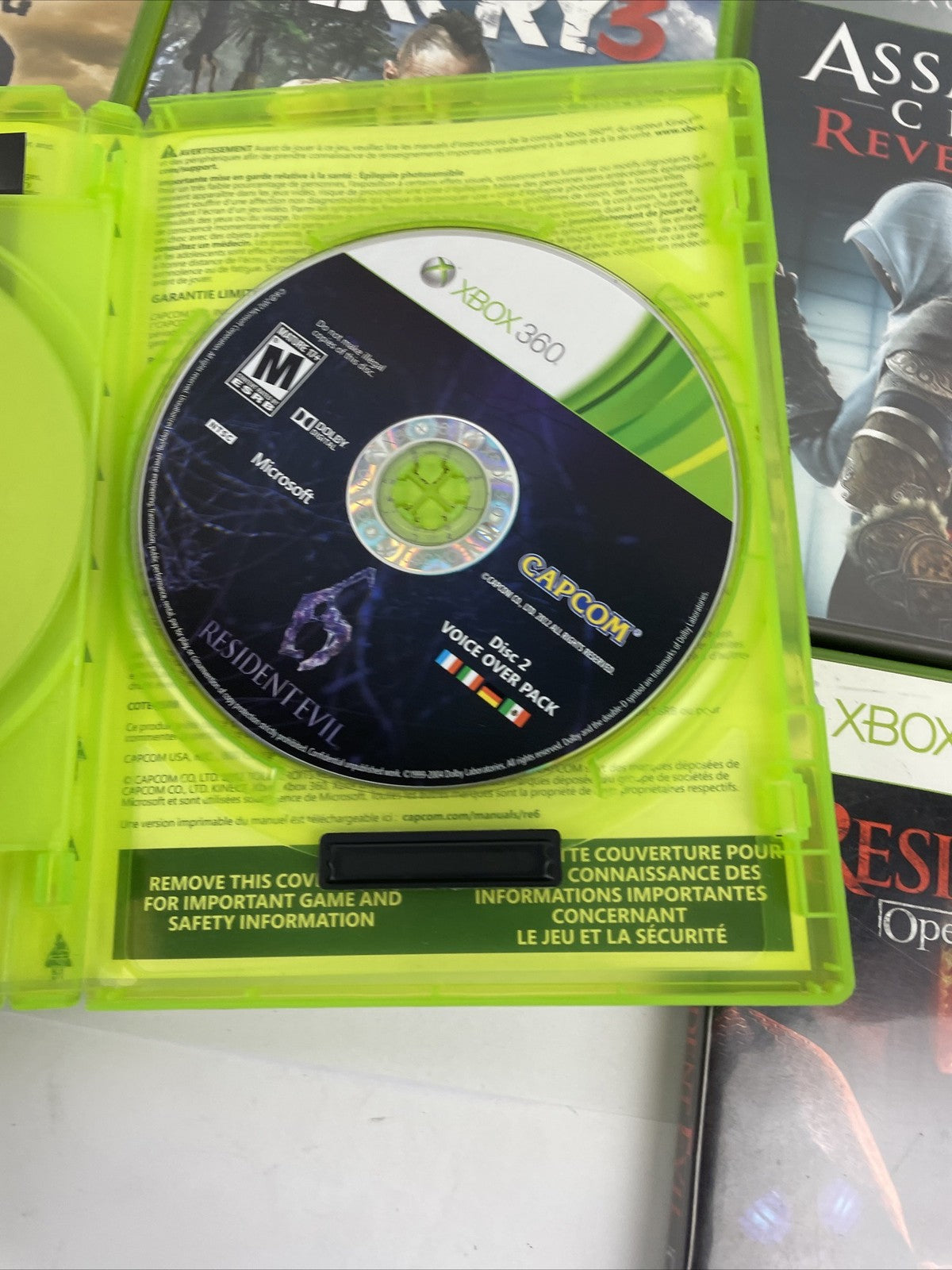 6 x XBOX 360 Action War Game Lot Complete W/ Manuals Resident Evil, Gears of War