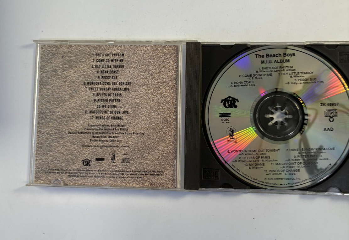 The Beach Boys M.I.U. Album CD Remastered Caribou Epic Records ZK 46957