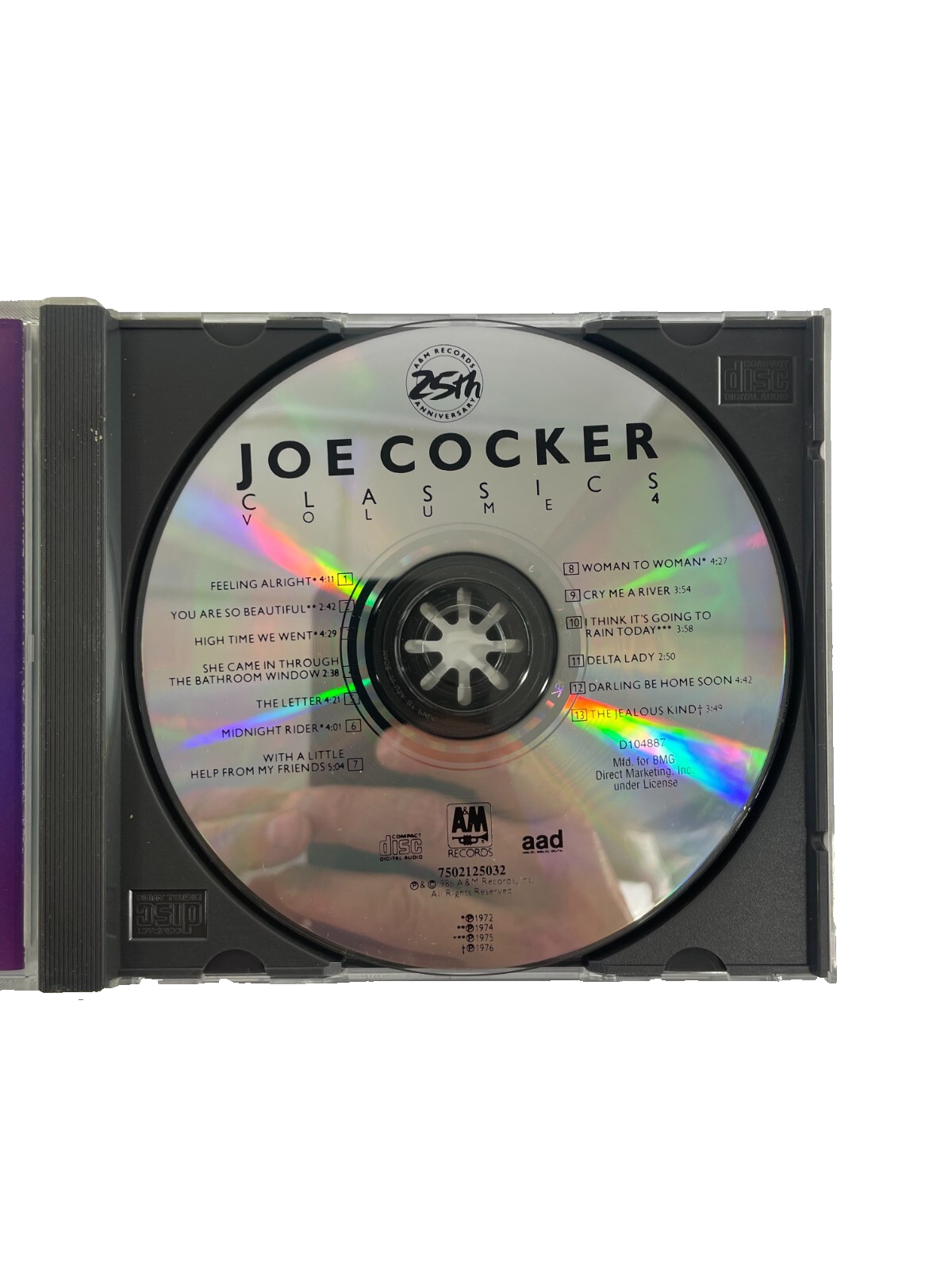 Joe Cocker Classics Volume 4 Feeling Alright You Are So Beautiful CD#10