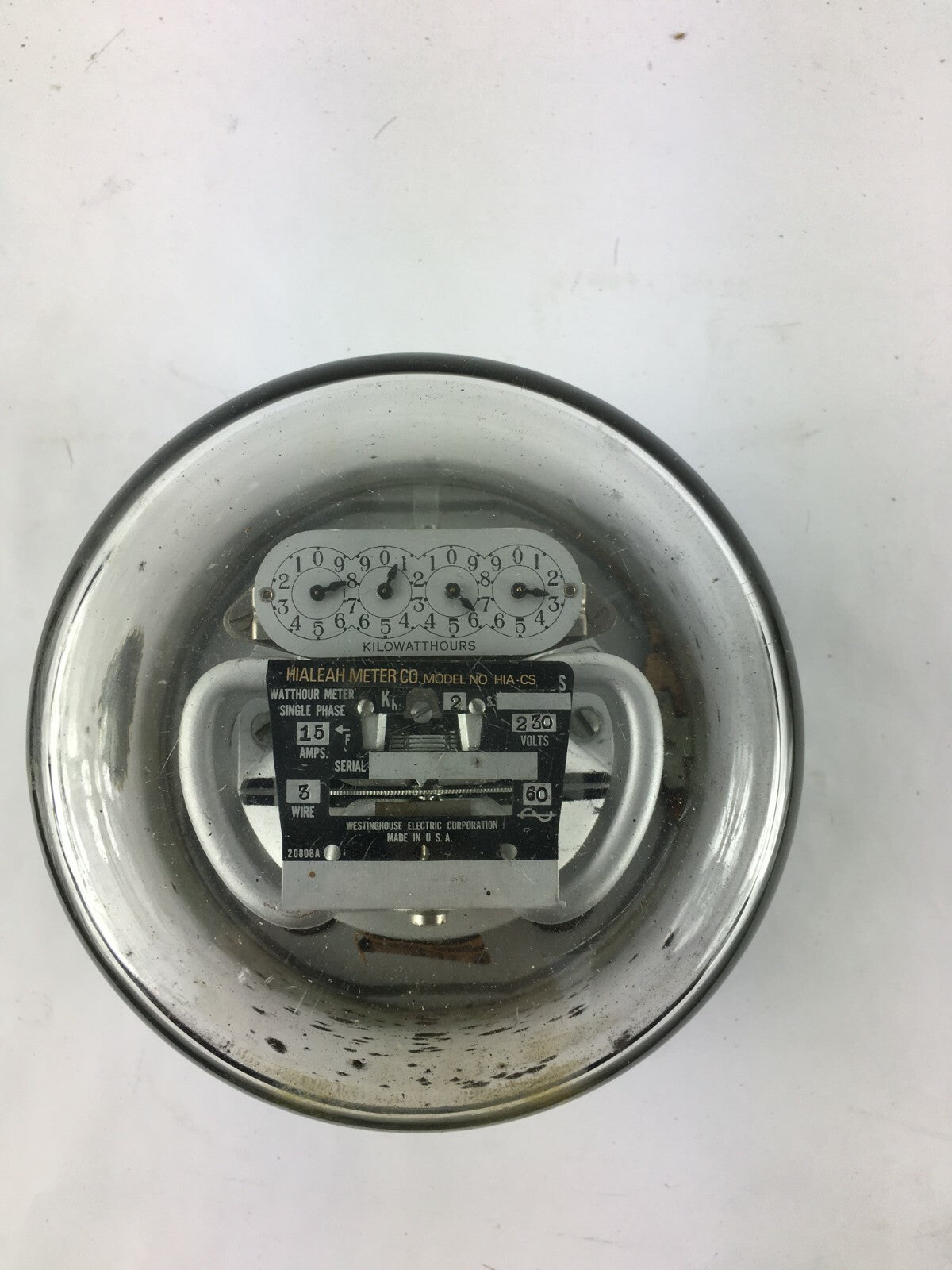 Hialeah Kilowatt Hours HIA-CS Single-Stator Watt Hour Meter 230v 3Wires 60C