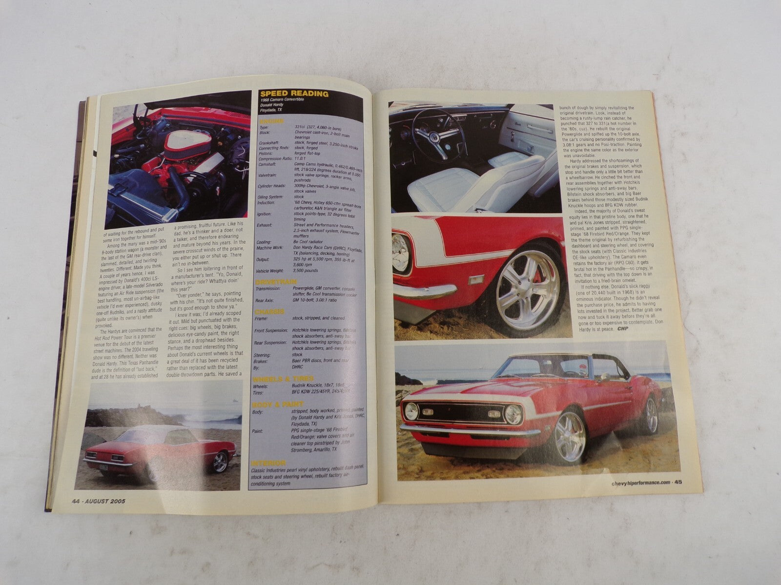 August 2005 Chevy High Performance LS1 Rev Olution 18 Pages Down 'N' Dirty Tech
