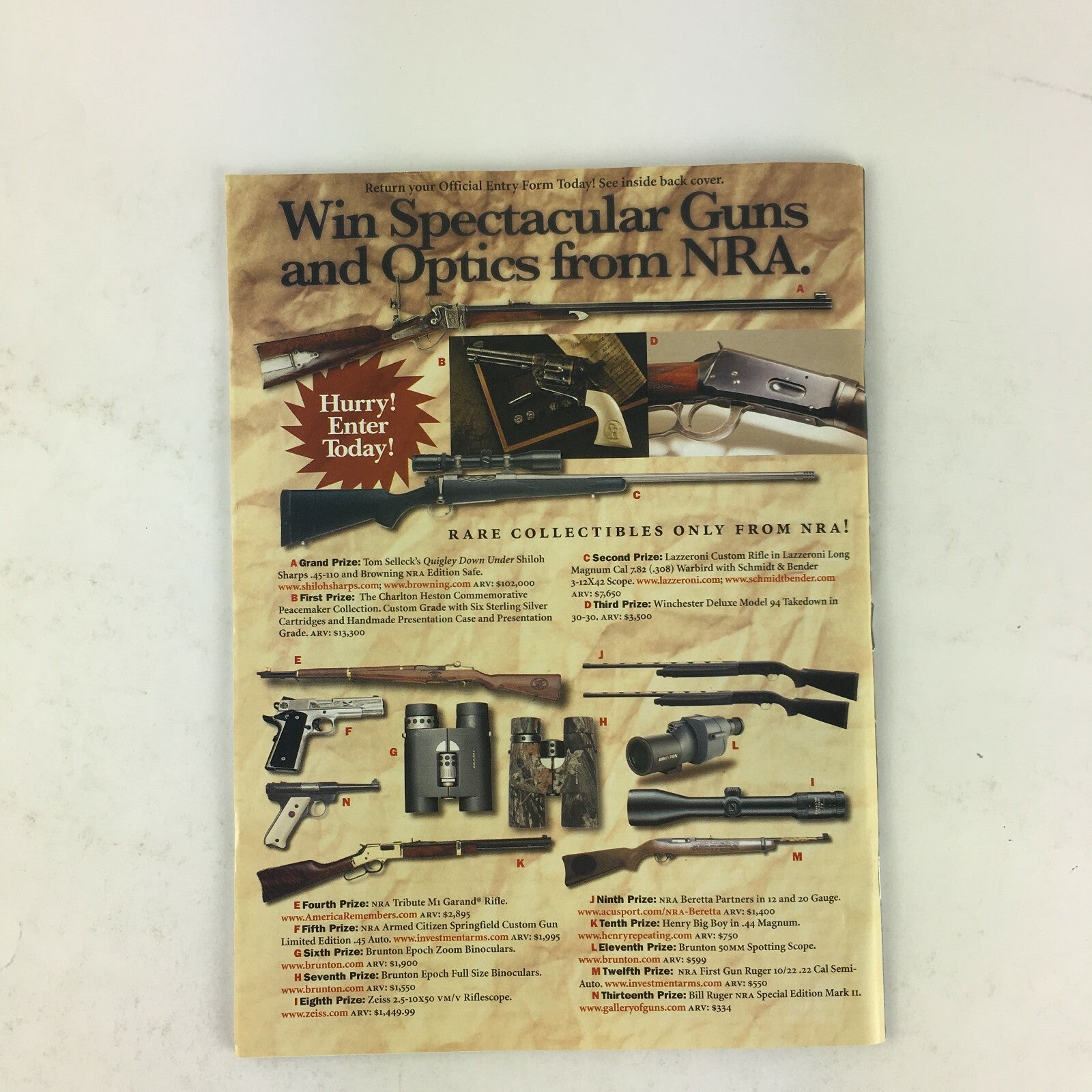January 2005 American Rifleman Magazine Win My Qwgley Rifle! .45-110SilverBullet