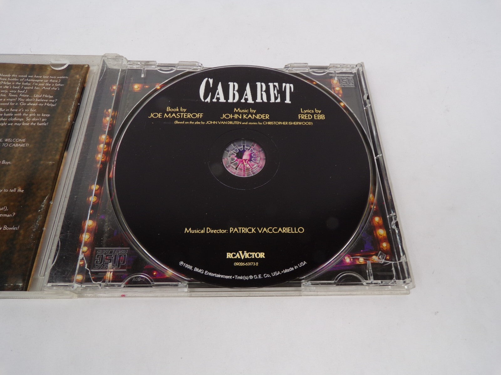 Cabaret The New Broadway Willkomen So What Dont Tell Mama Mein Herr Two CD#63
