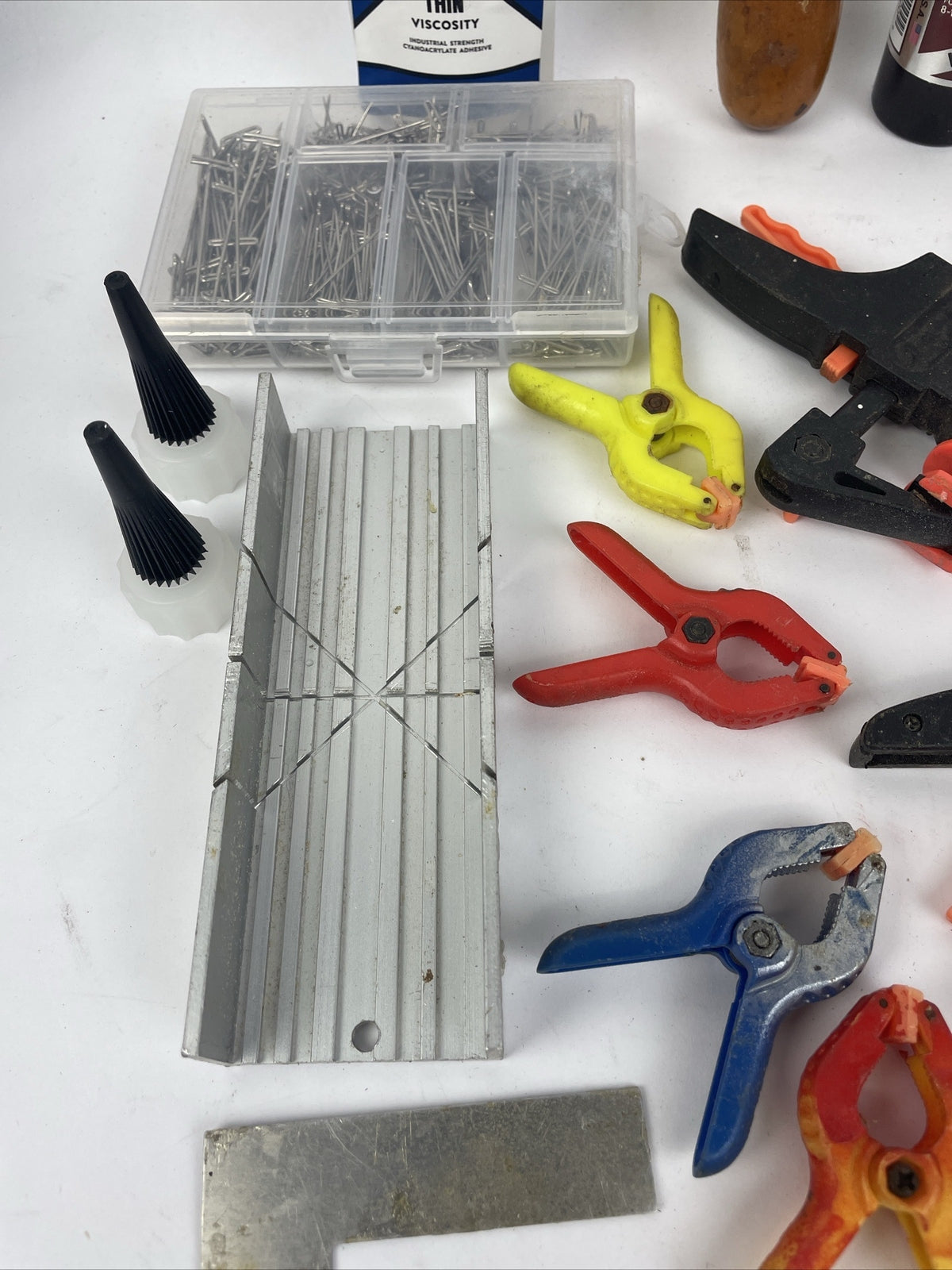 Huge Lot of RC Balsa Wood Airplane Construction Tool Clamp Hemmer Propeller Pin