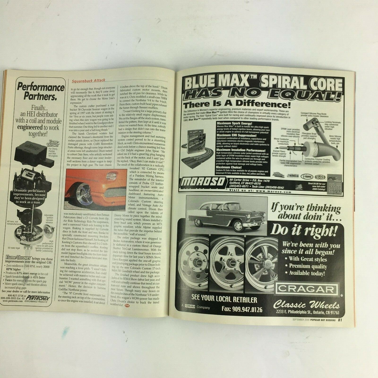 September 2000 Hot Rodding Magazine Force Fed! 1000 Hp with New-Age Carb&Blower