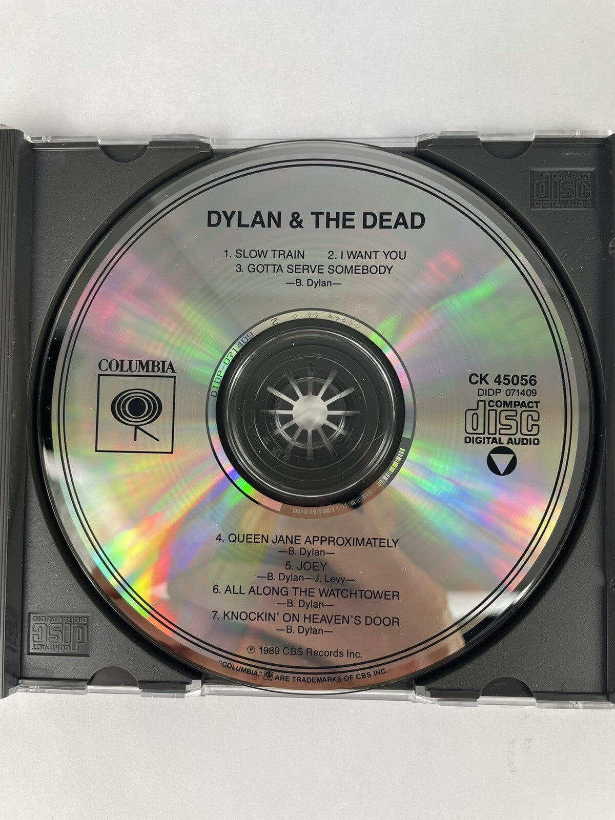 Bob Dylan - Dylan And The Dead 1989 CD #15