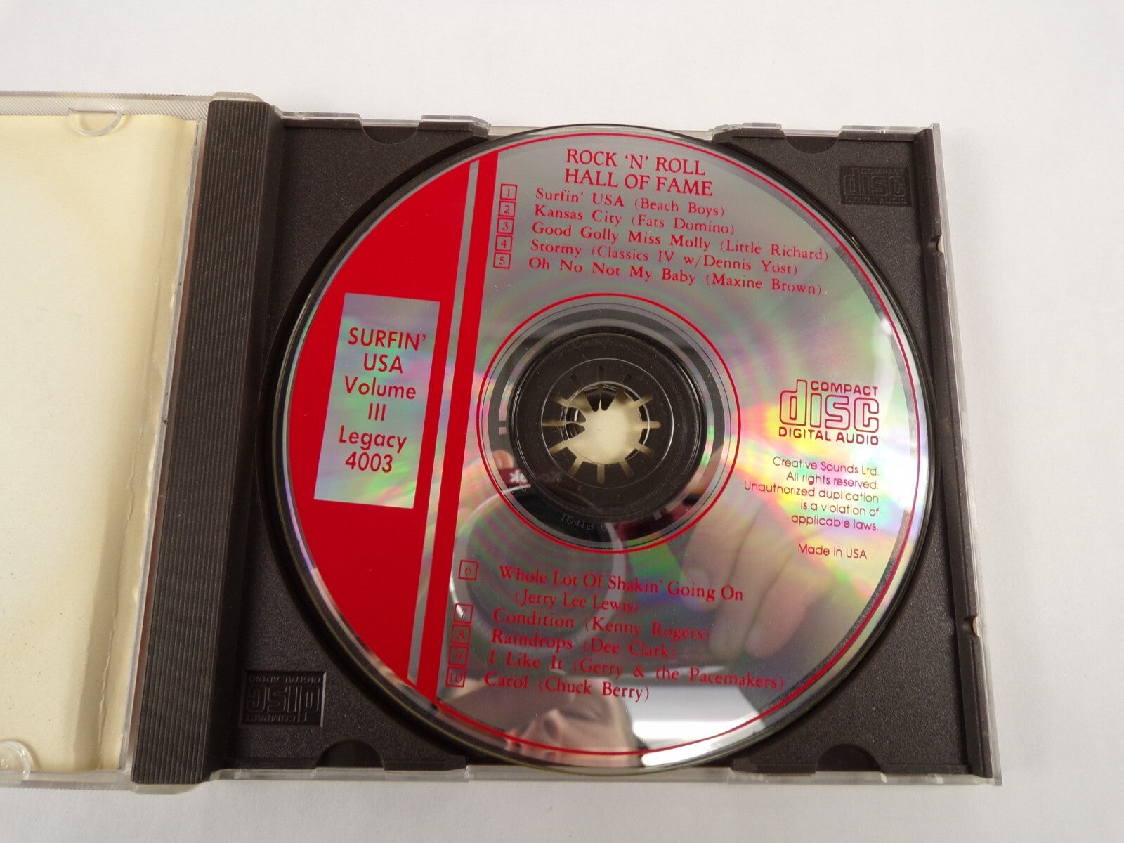Surfin' Usa Rock 'n' Roll Hall Of Fame Vol 3 Surfin Usa Kansas City CD#54