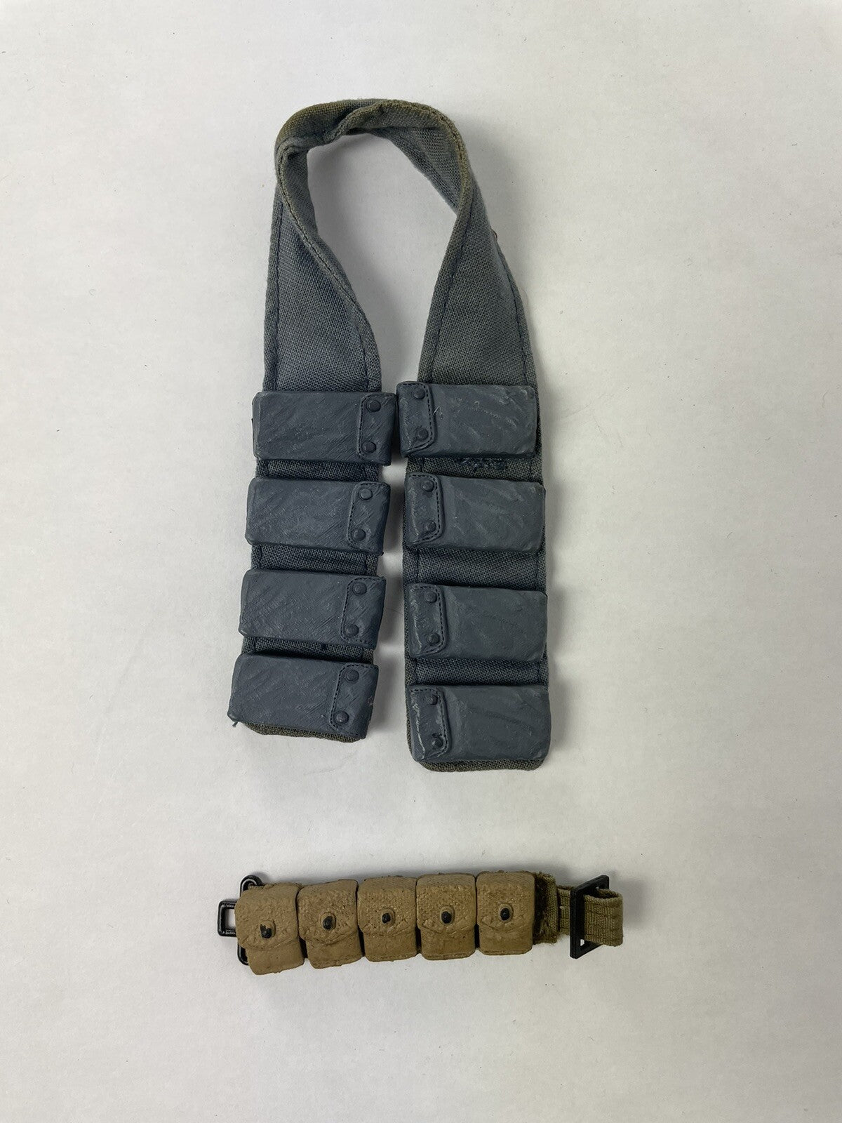 LOT OF 2 VTG 90s GI Joe Ammo Belt accessory harness pouch 12" Figures