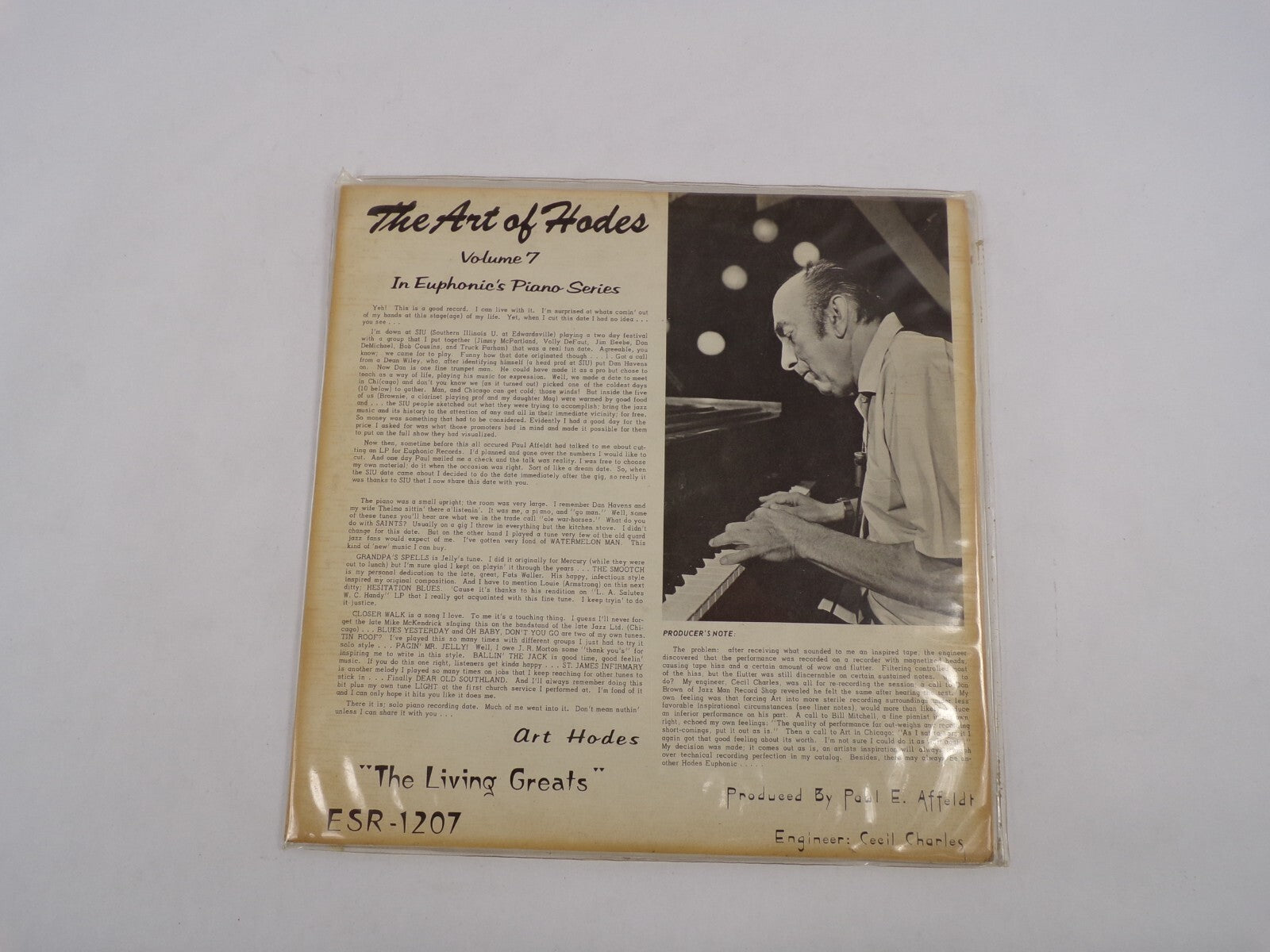 The Art Of Hodes Art Hodes Piano Solos Volume 7 In Euphonics Piano Series The