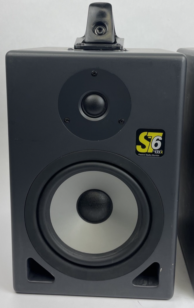 PAIR of KRK ST6 Passive Studio Monitors 2-Way 100W 8-Ohm Speakers w OMNI MOUNT