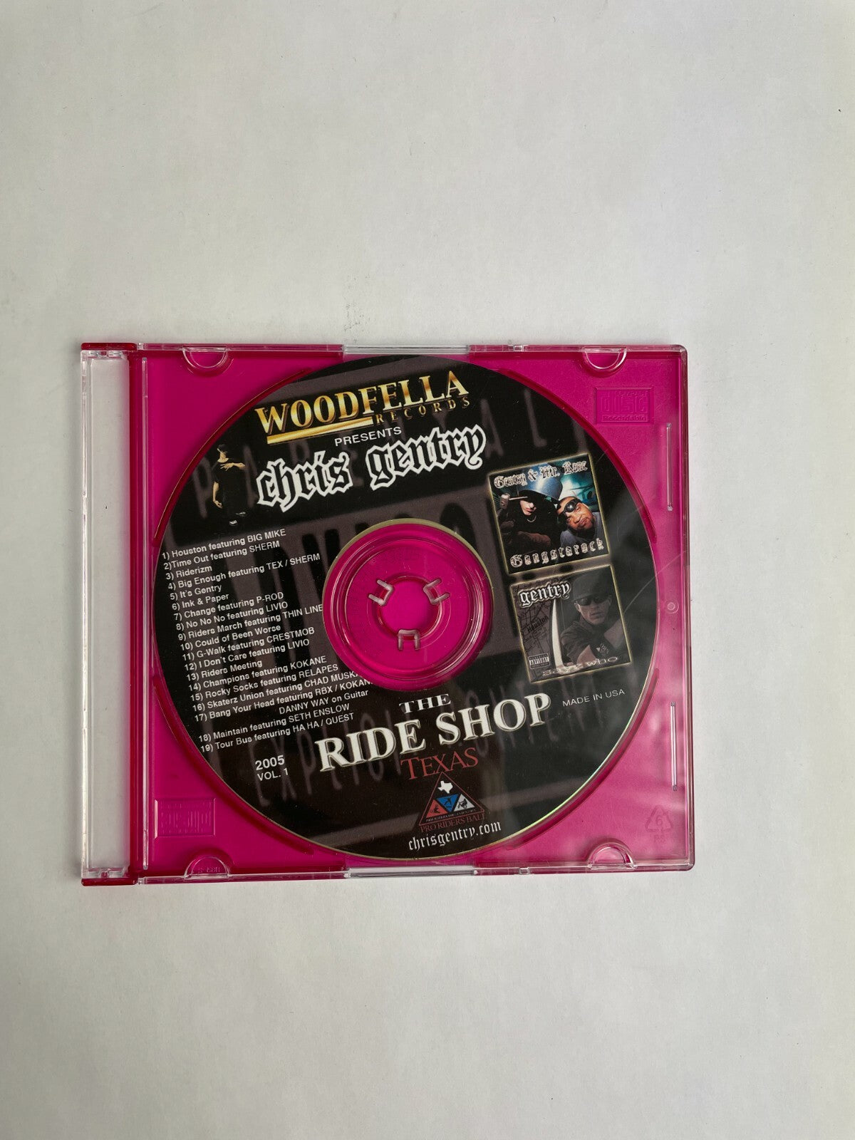 Woodfella Records Chris Gentry Houston Riderizm Ink & Paper Skaterz Disc Q12