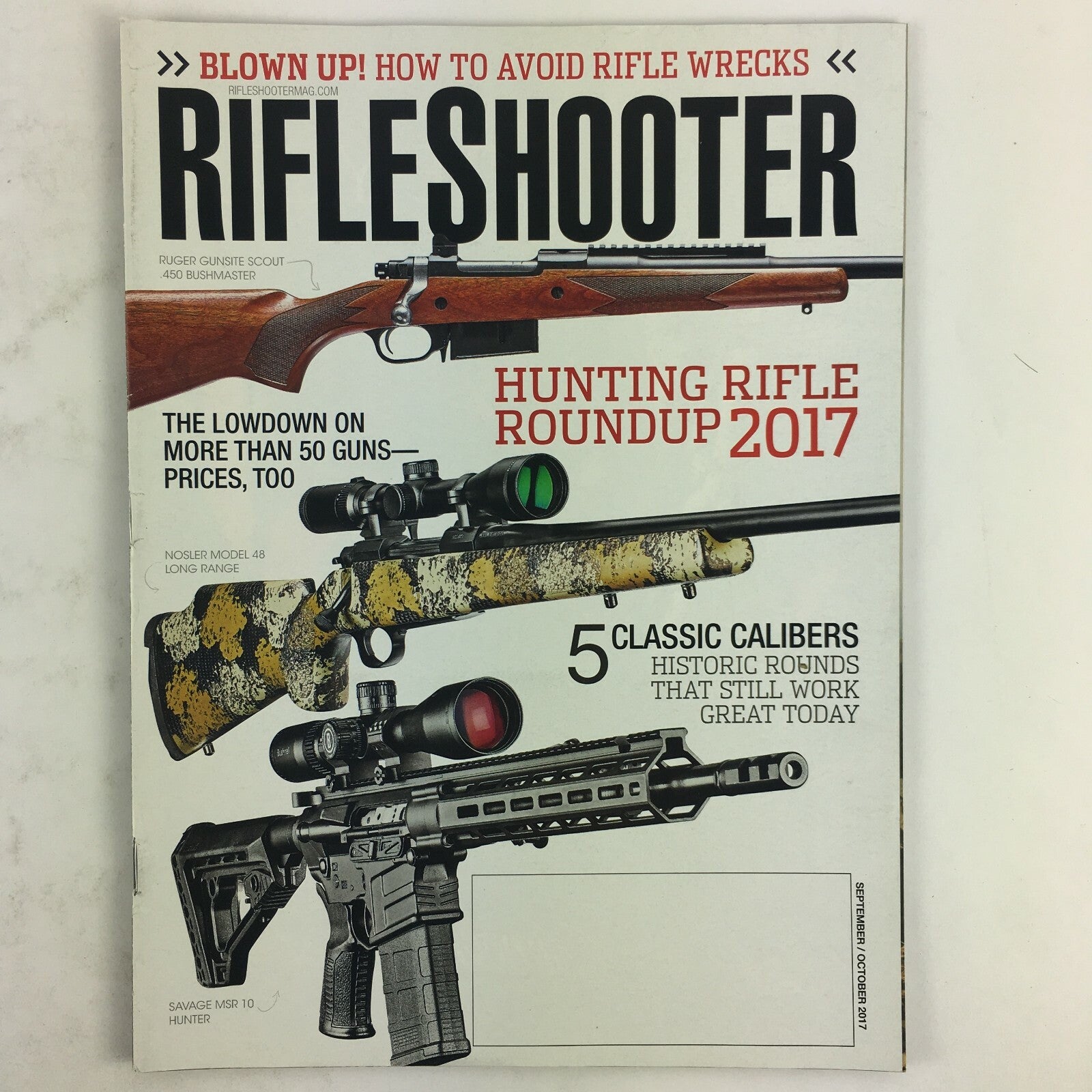 September 2017 Rifle Shooter Magazine Hunting Rilfe Roundup 2017 Nosler Model 48