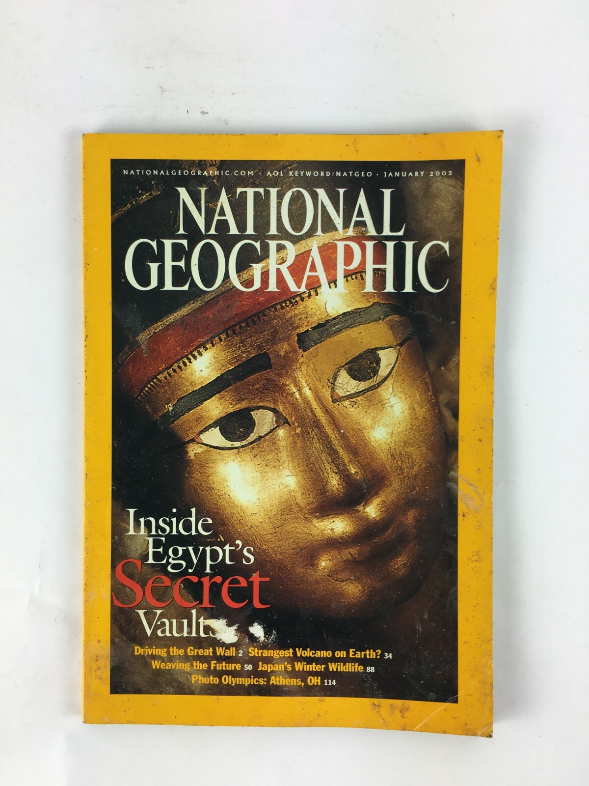 January 2003 National Geographic Magazine Inside Egypt's Secret Vaults