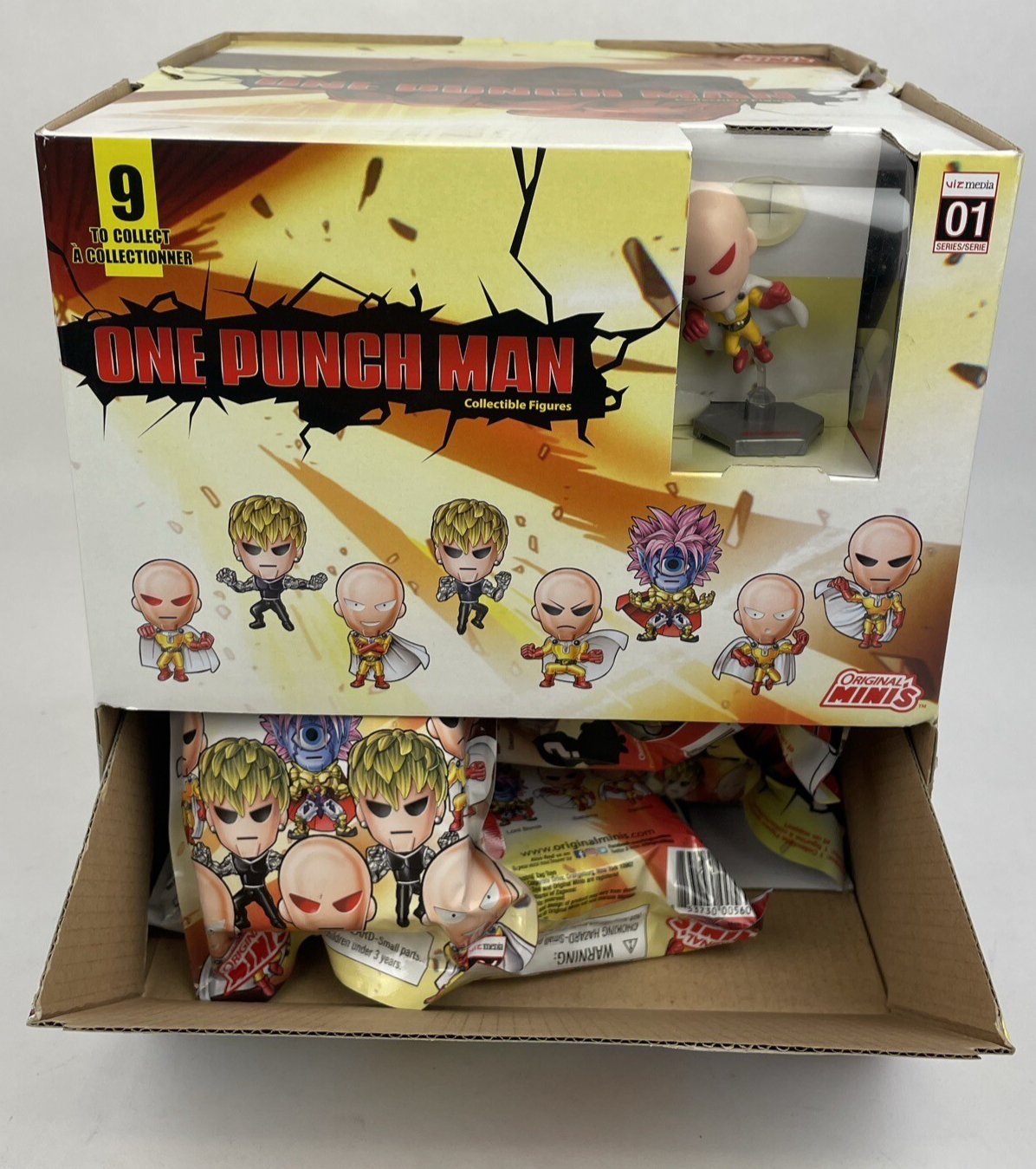 Lot of 13 ORIGINAL MINIS ONE PUNCH MAN SERIES 1 COLLECTIBLE FIGURES BLIND BAGS